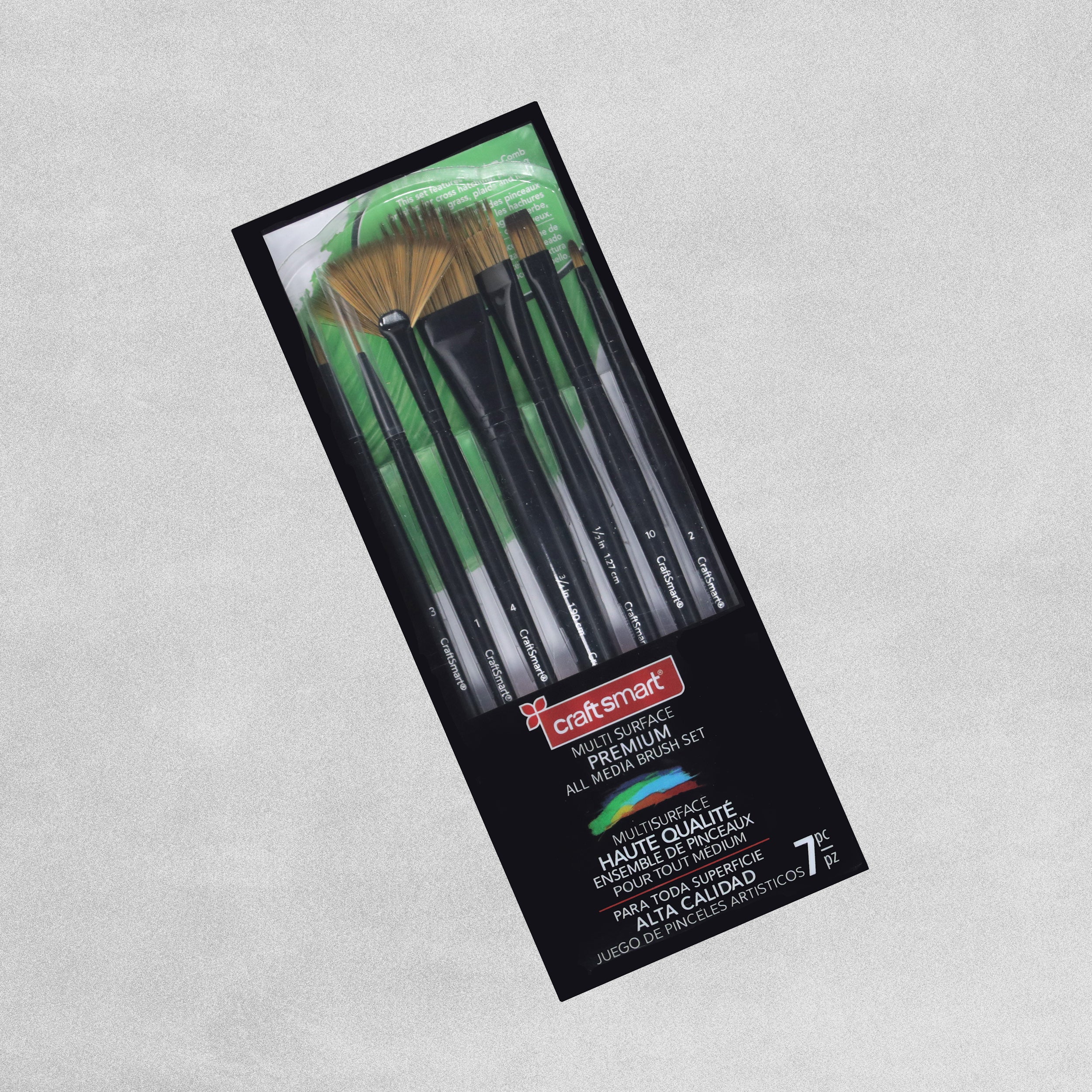Craft Smart Black Label Combo Variety Set 7 PC Paint Brushes