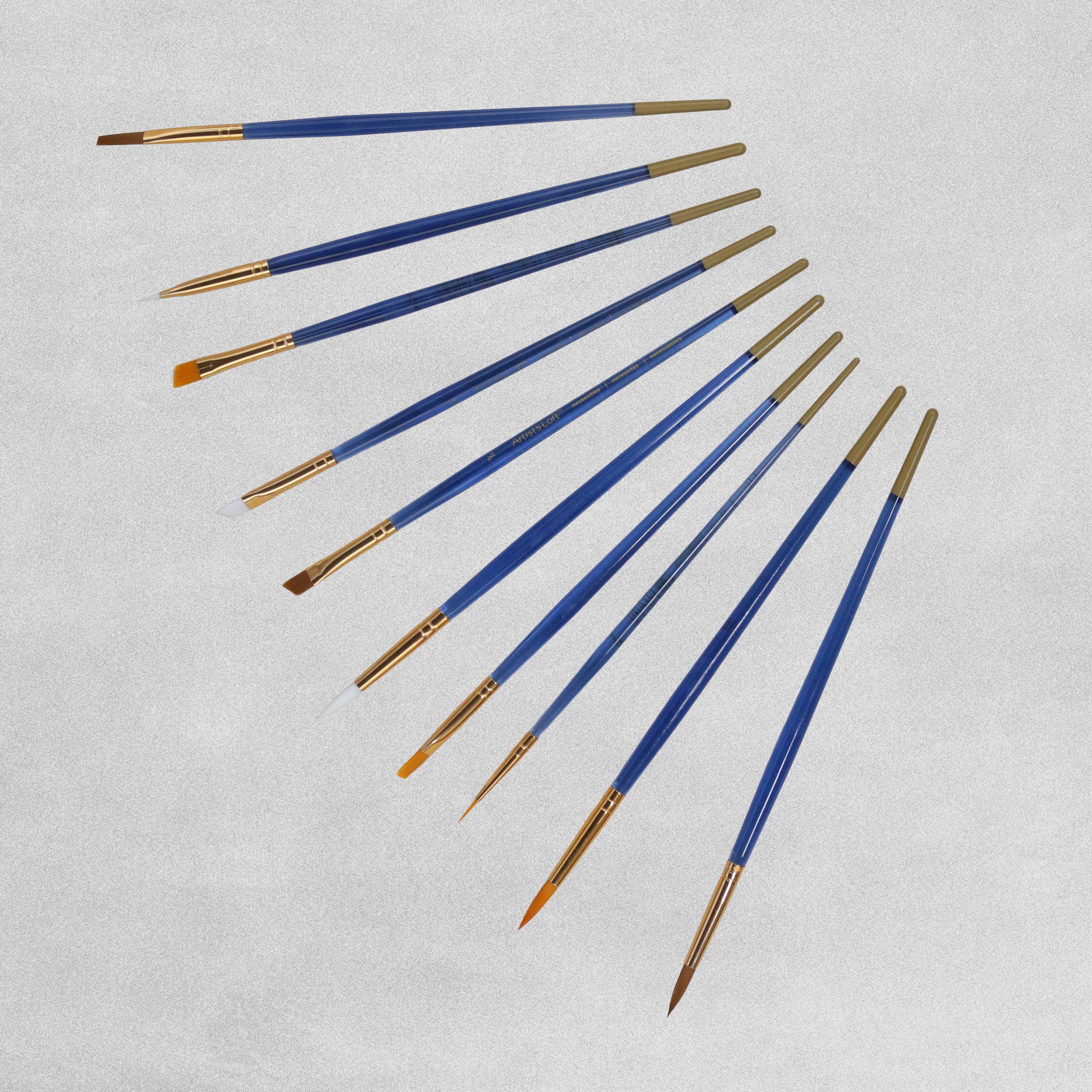Artists Loft Assorted Synthetic Brush Set - 10 Piece