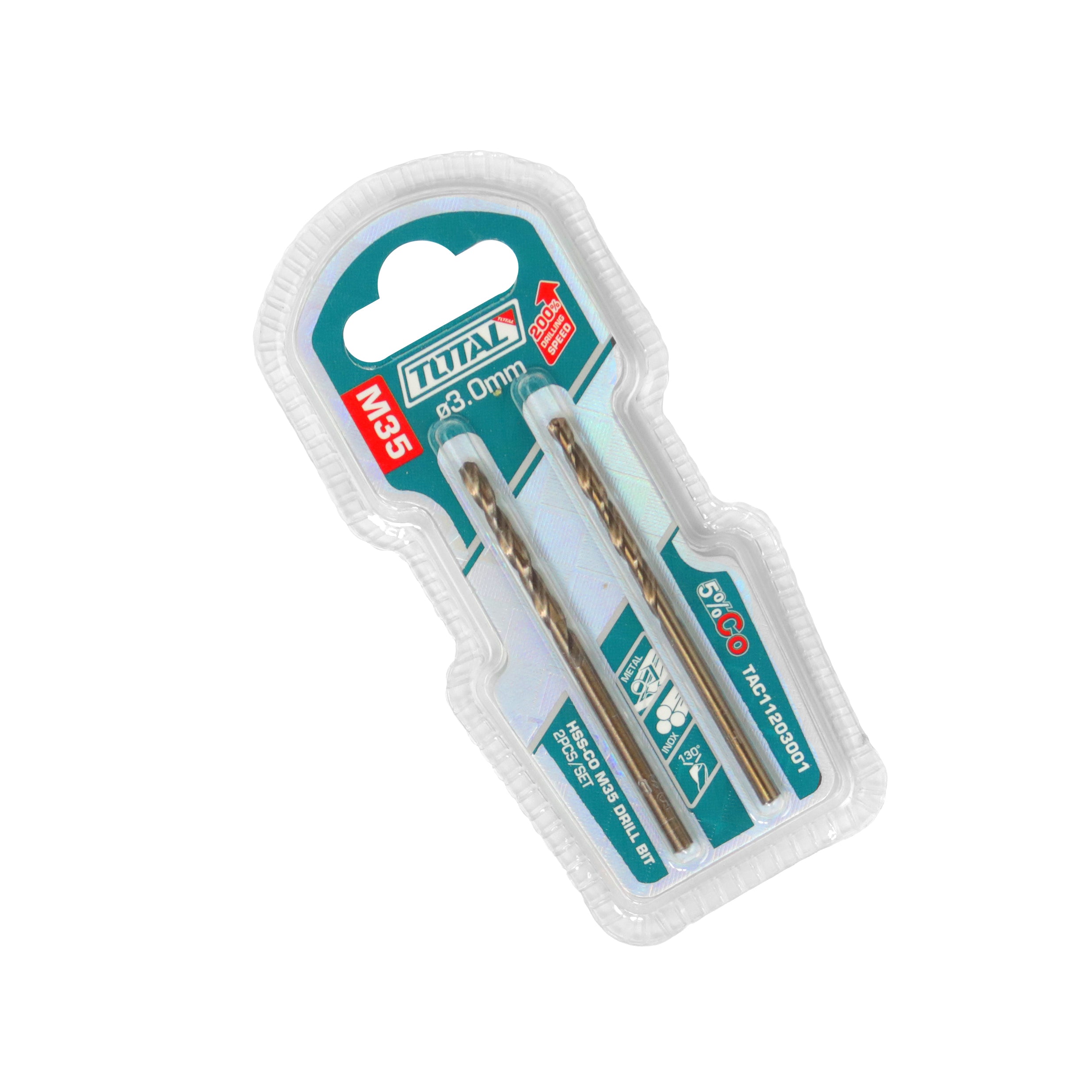 Total M35 HSS-CO Drill Bit 3mm - TAC11203001