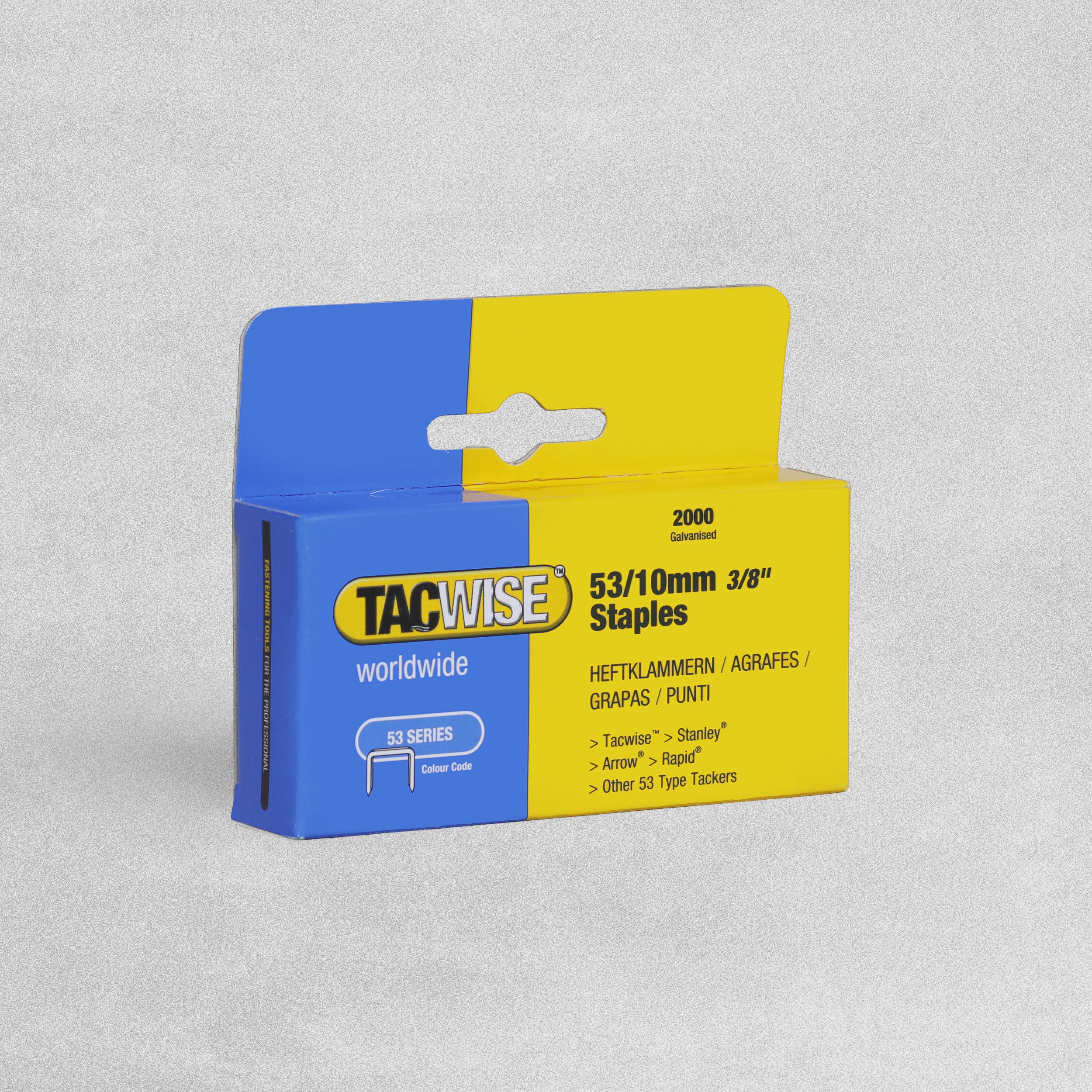 TACWISE 53 series STAPLES 2000pk various sizes