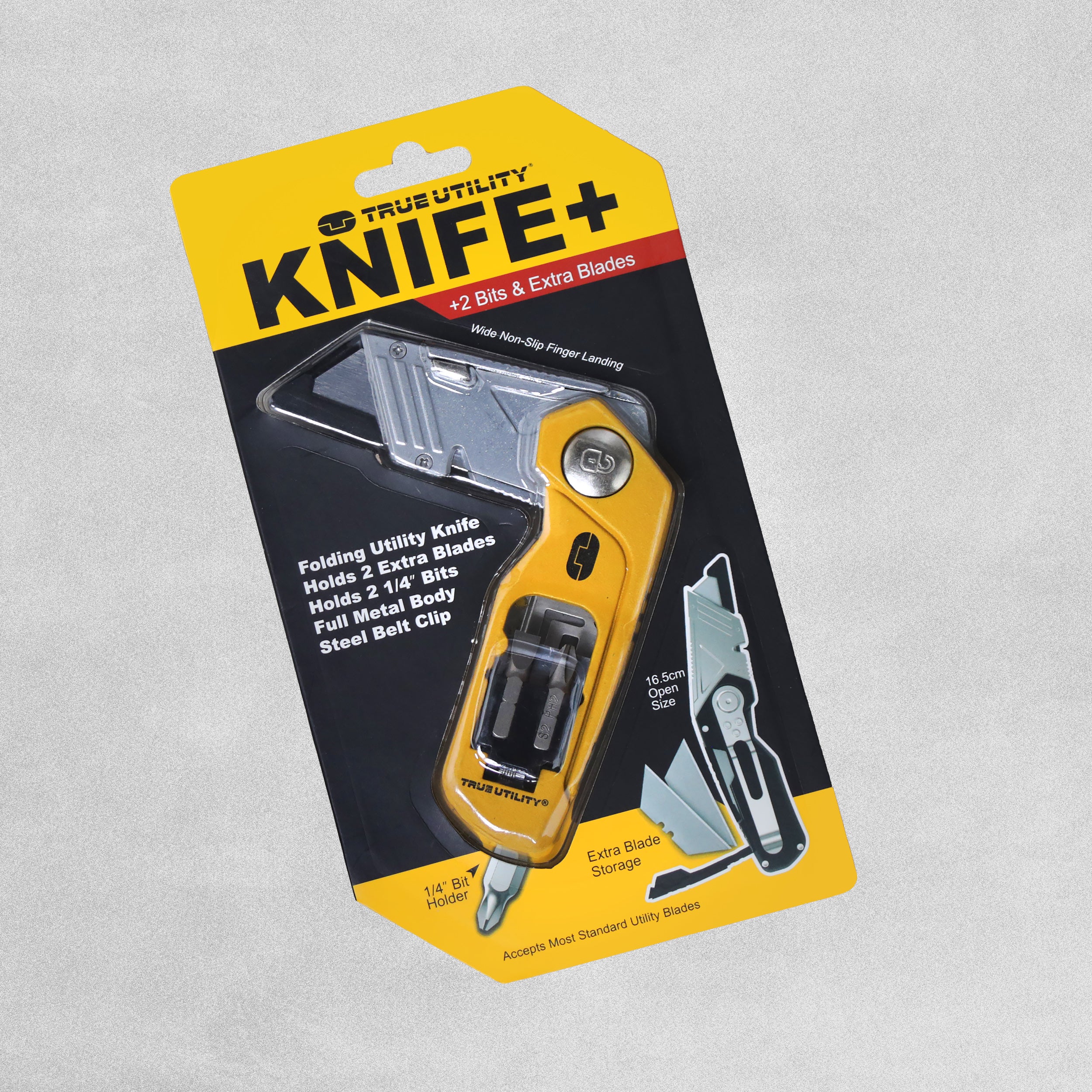 True Utility Knife + 2 Bits and Extra Blades 16.5cm