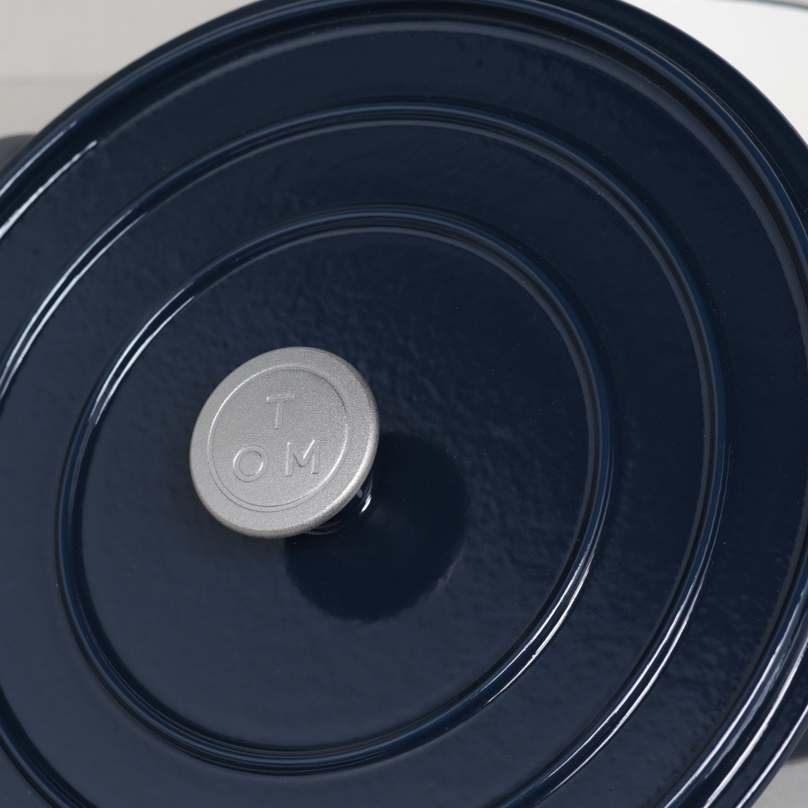 M&S Tom Kerridge Cast Iron Casserole Dish 27cm 4.8 Litres Navy Blue