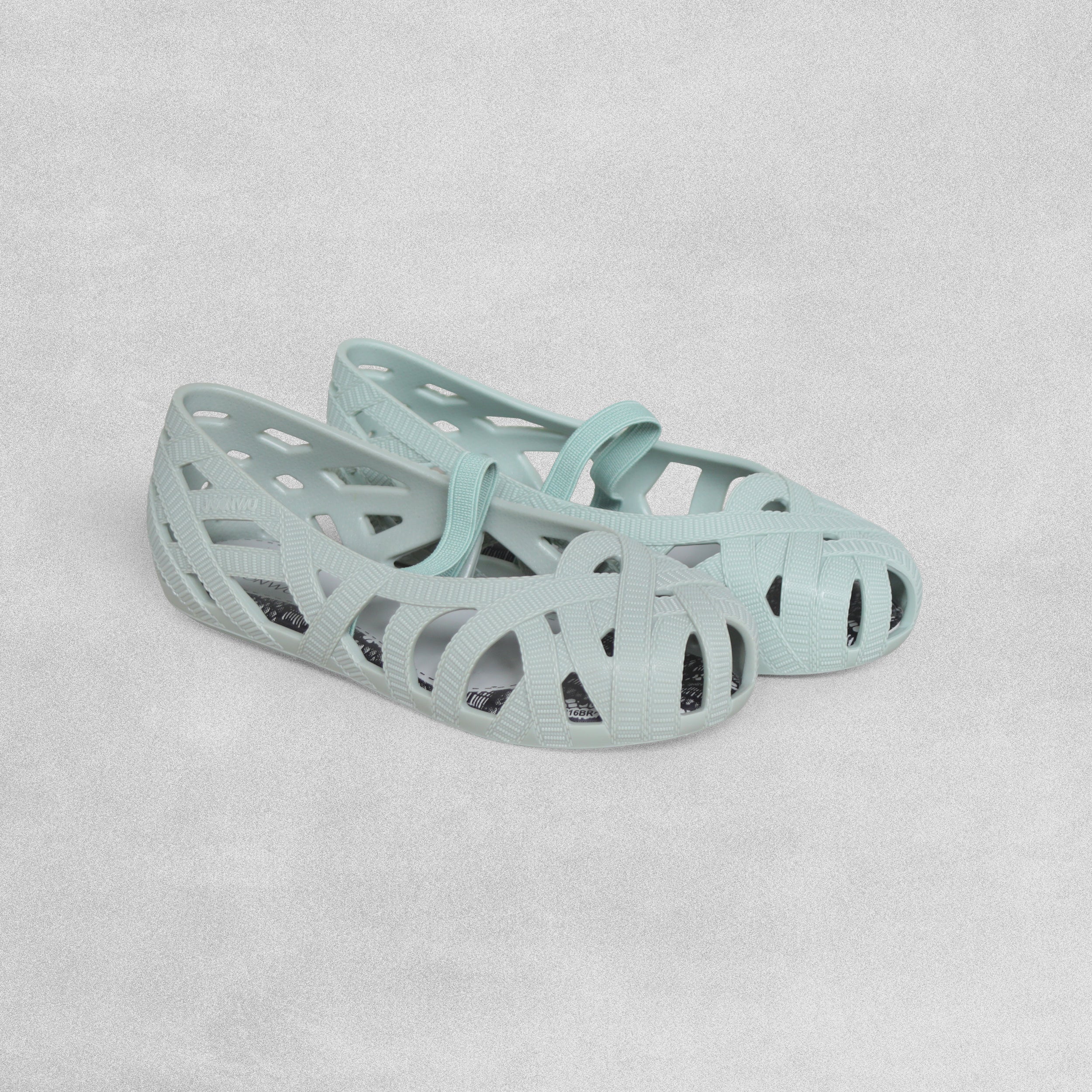 Mini Melissa + Jason Wu rubber summer shoes - Mint colour