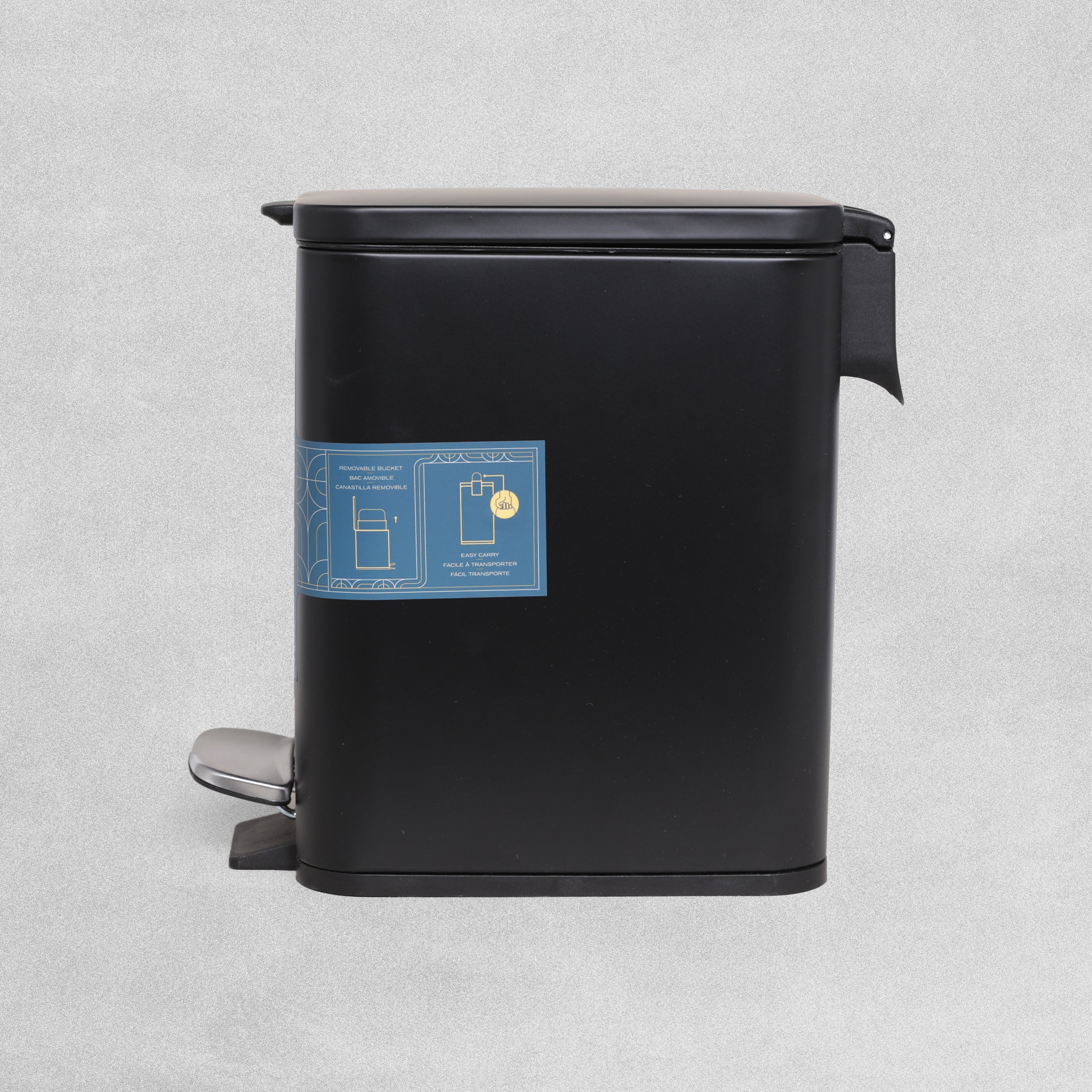 MooreField Soft Close Step Bin - rectangle