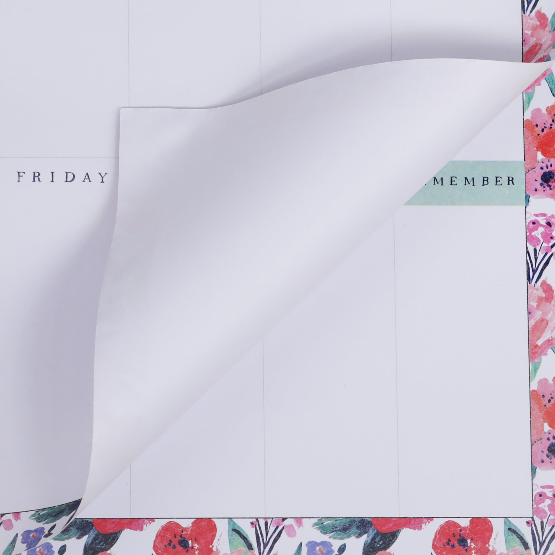 Hotchpotch Frida Floral Weekly Planner Magnetic