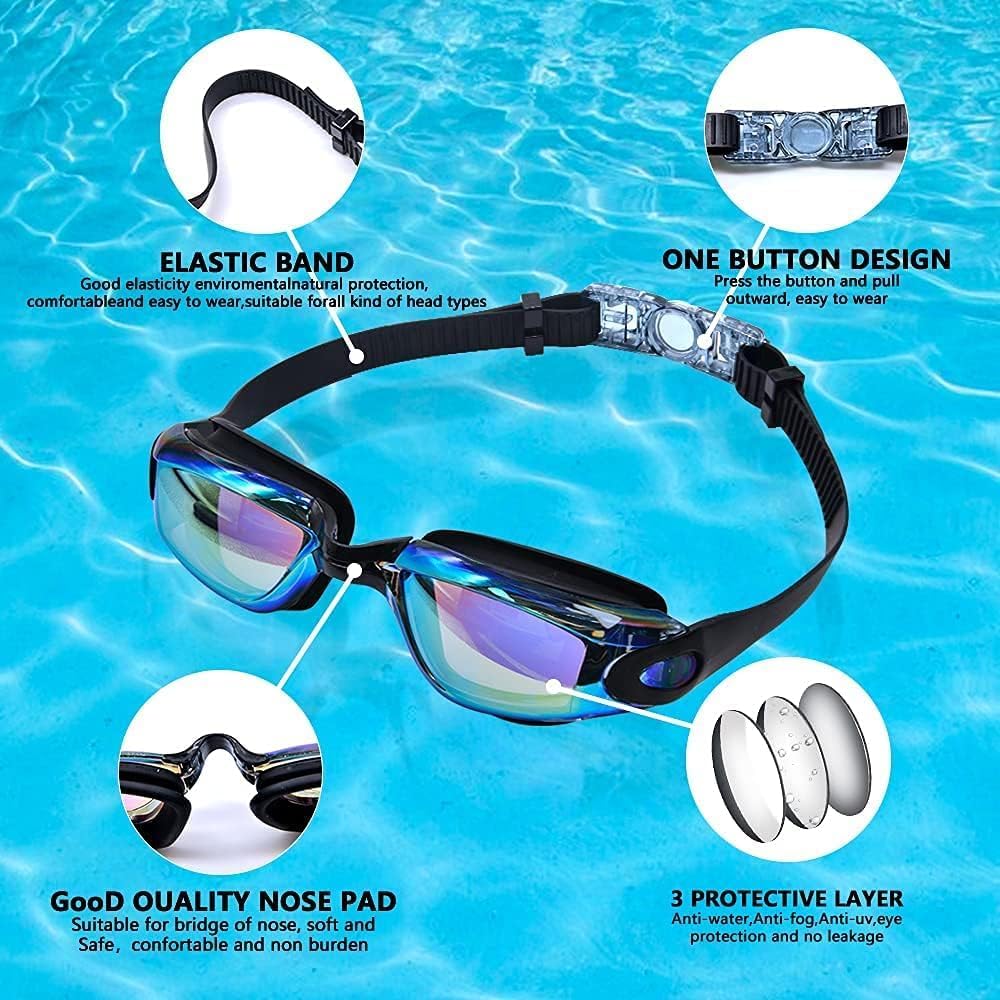 Adult Anti-Fog Swimming Goggles