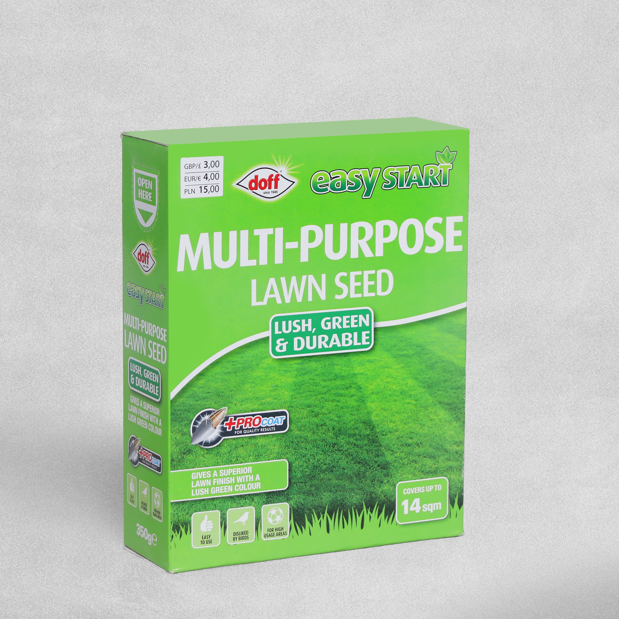 Doff Easy Start Multi-Purpose Lawn Seed 14sqm 350G