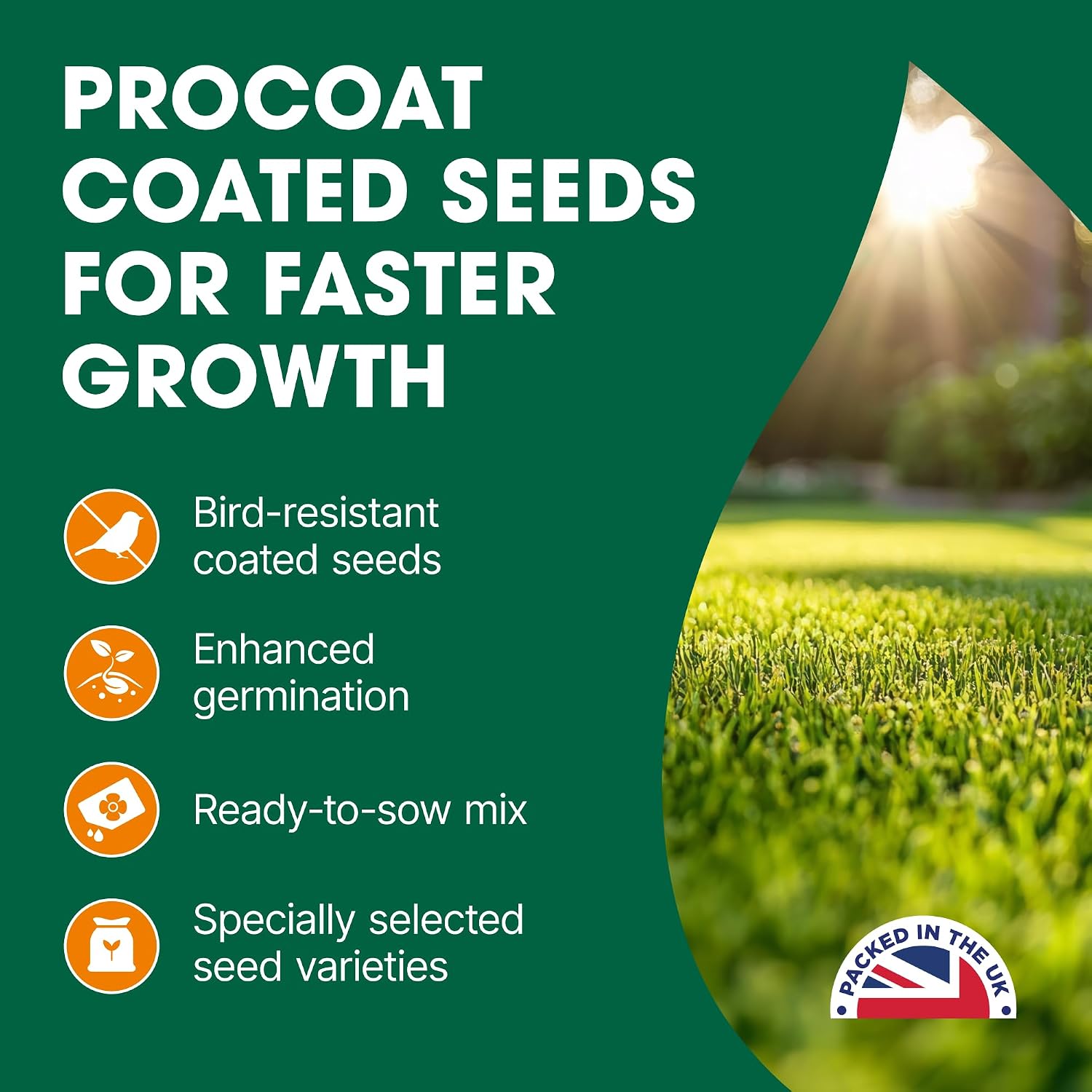 Doff Easy Start Fast Acting Lawn Seed 14sqm 350G