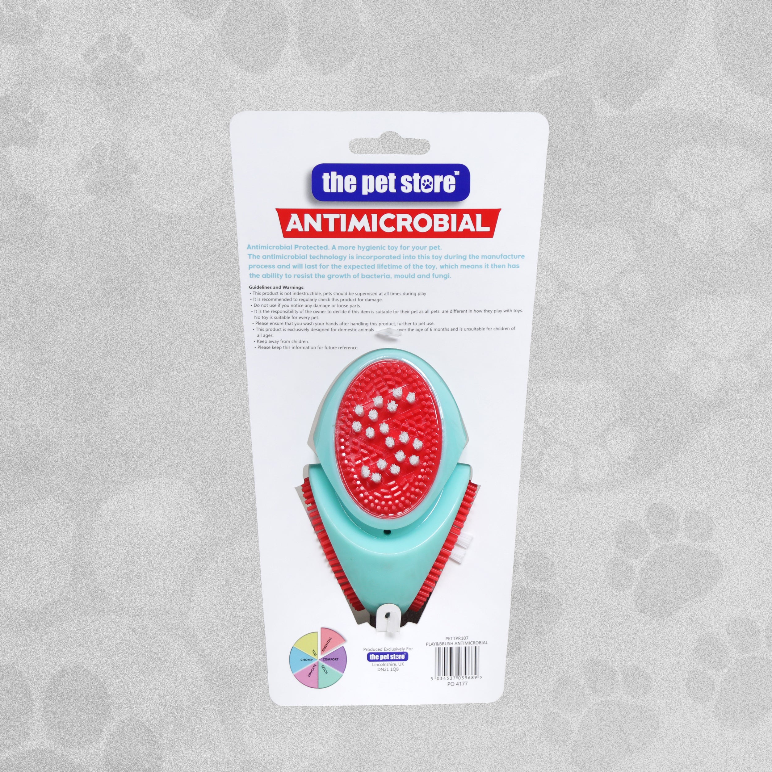 The Pet Store Play & Brush Antimicrobial Dog Toy