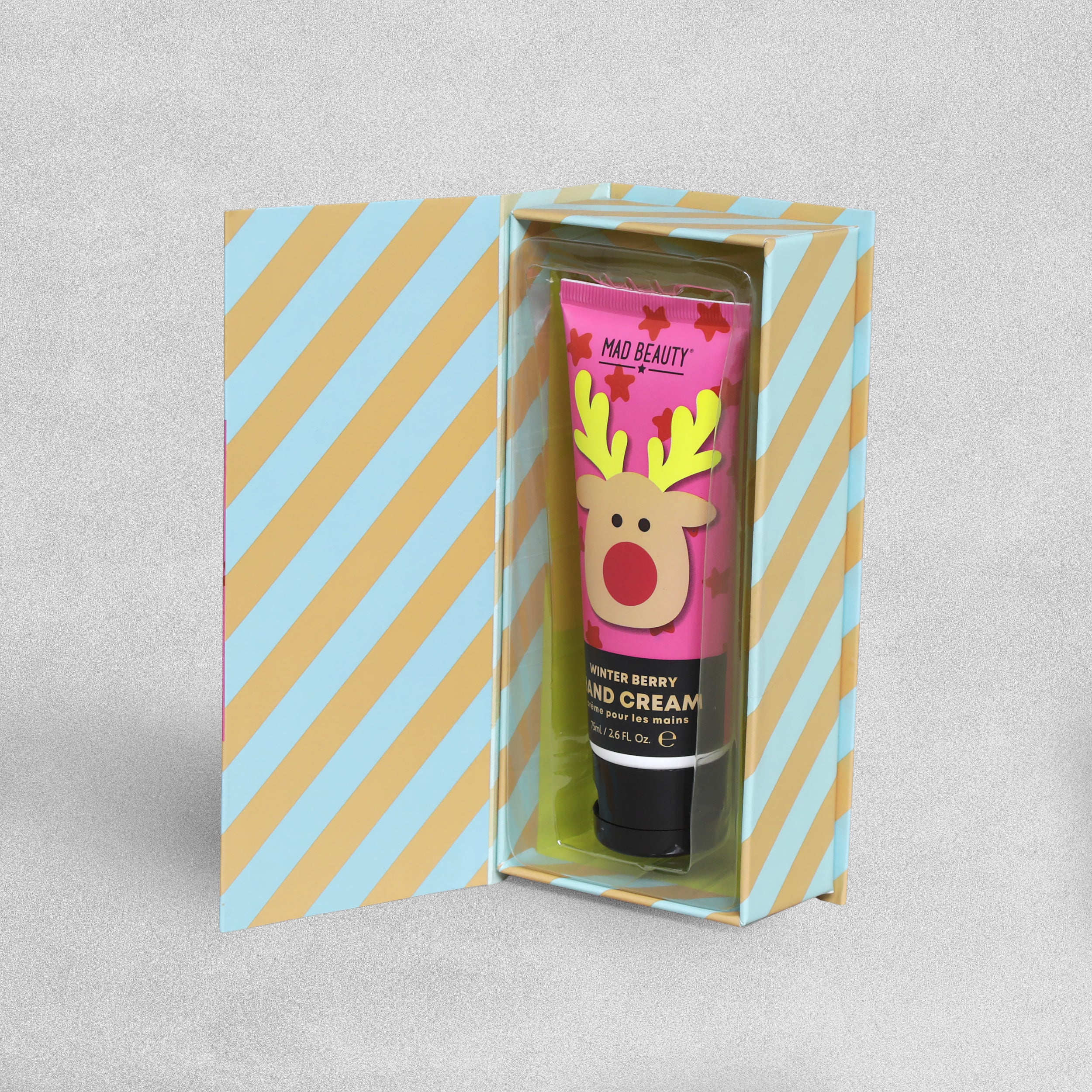 Mad Beauty Rudolf Pom Pom Hand Cream 75ml- Winter Berry