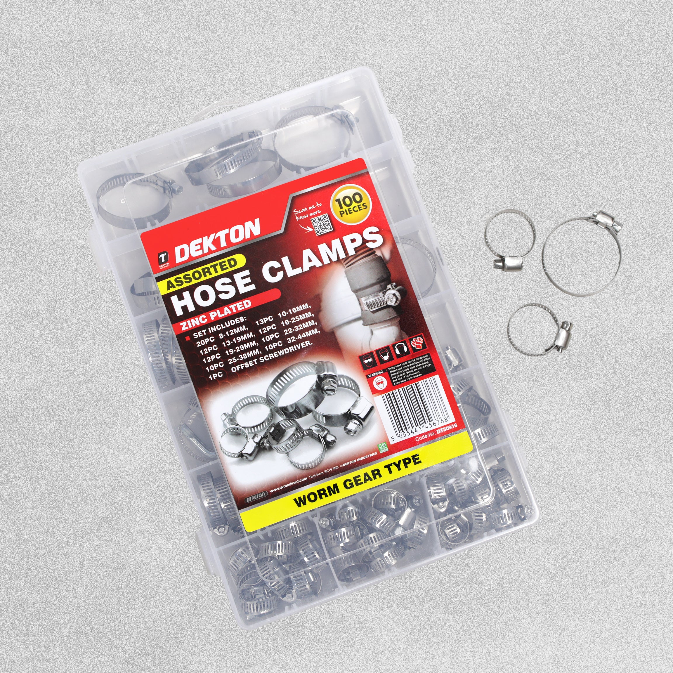 Dekton Assorted Hose Clamp 100pcs
