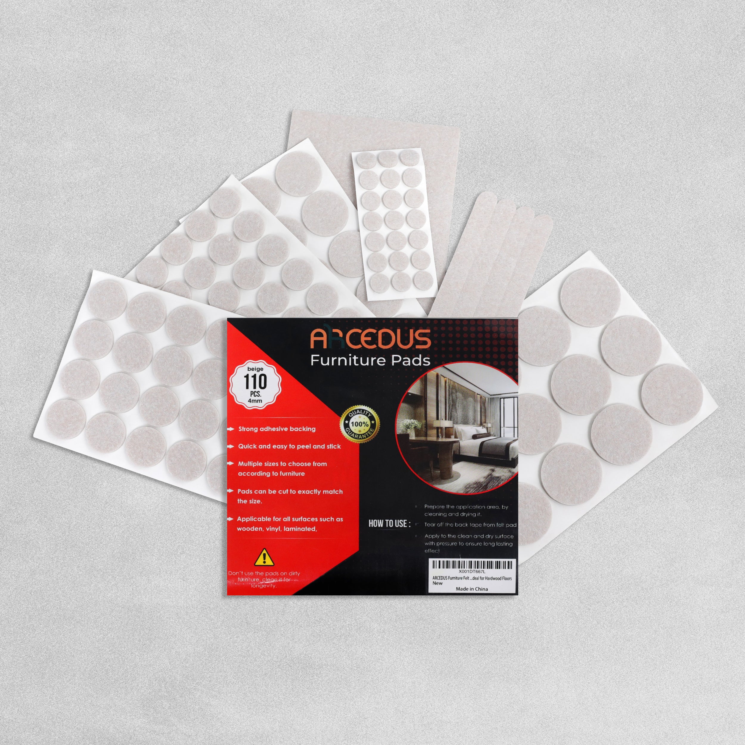 Arcedus Furniture Pads - Various Pack Sizes Available