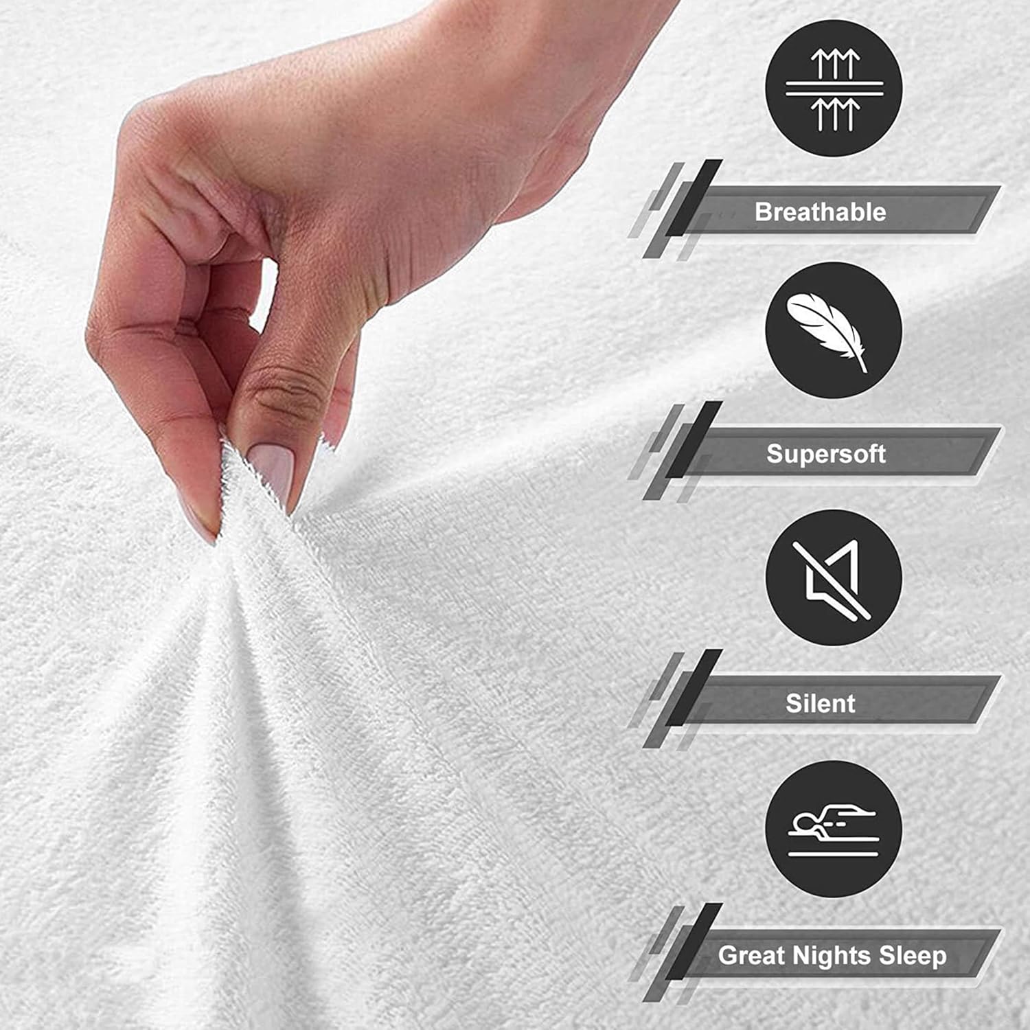 BedOre Waterproof Pillow Protectors - Twin Pack