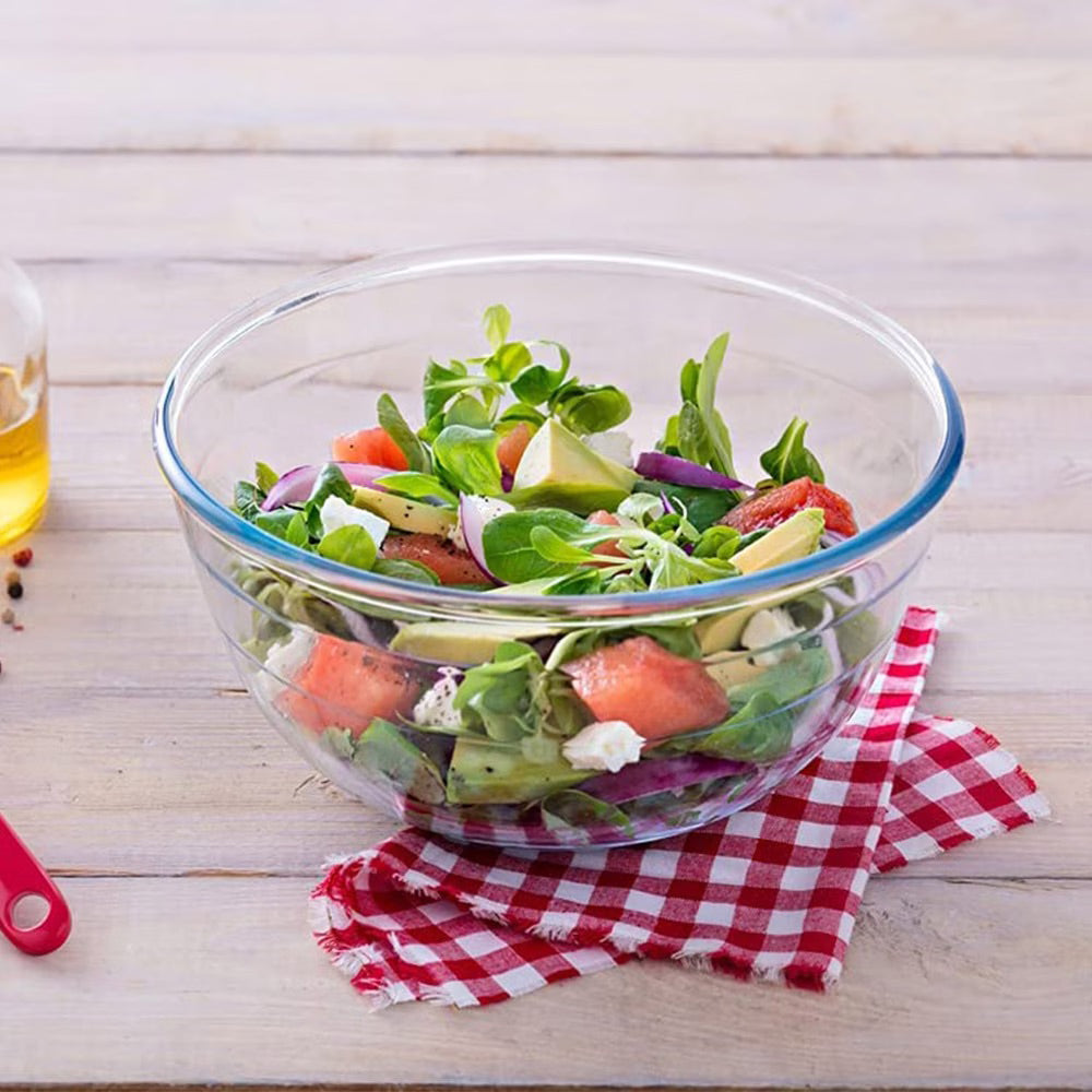 Ocuisine Glass Mixing Bowl with Lid - 2.3L