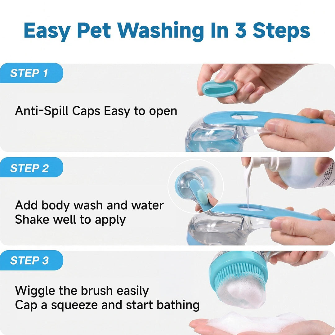 Home Essentials Pet Living 2 in 1 Bath and Groom Brush