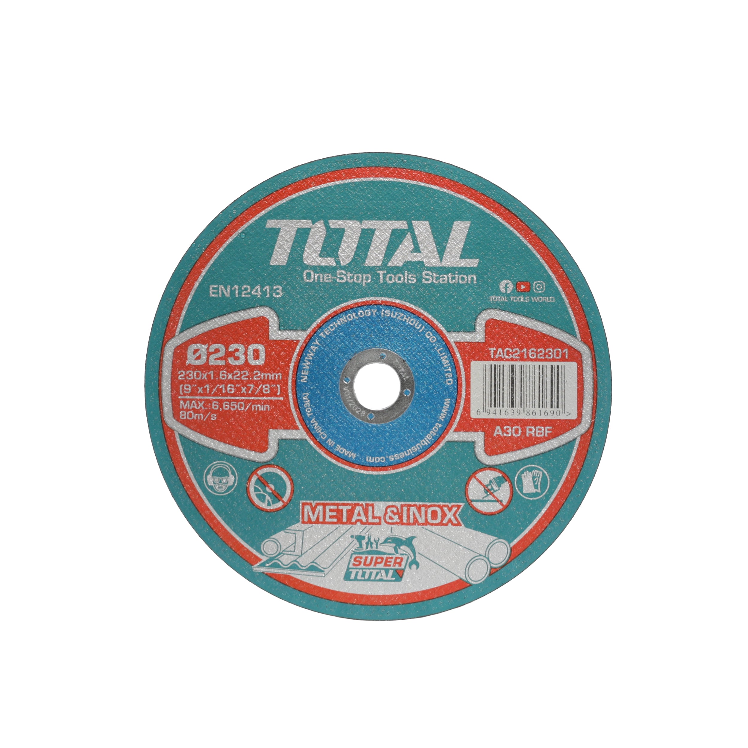 Total Abrasive Metal & Inox Grinding Disc 230mm - TAC2162301