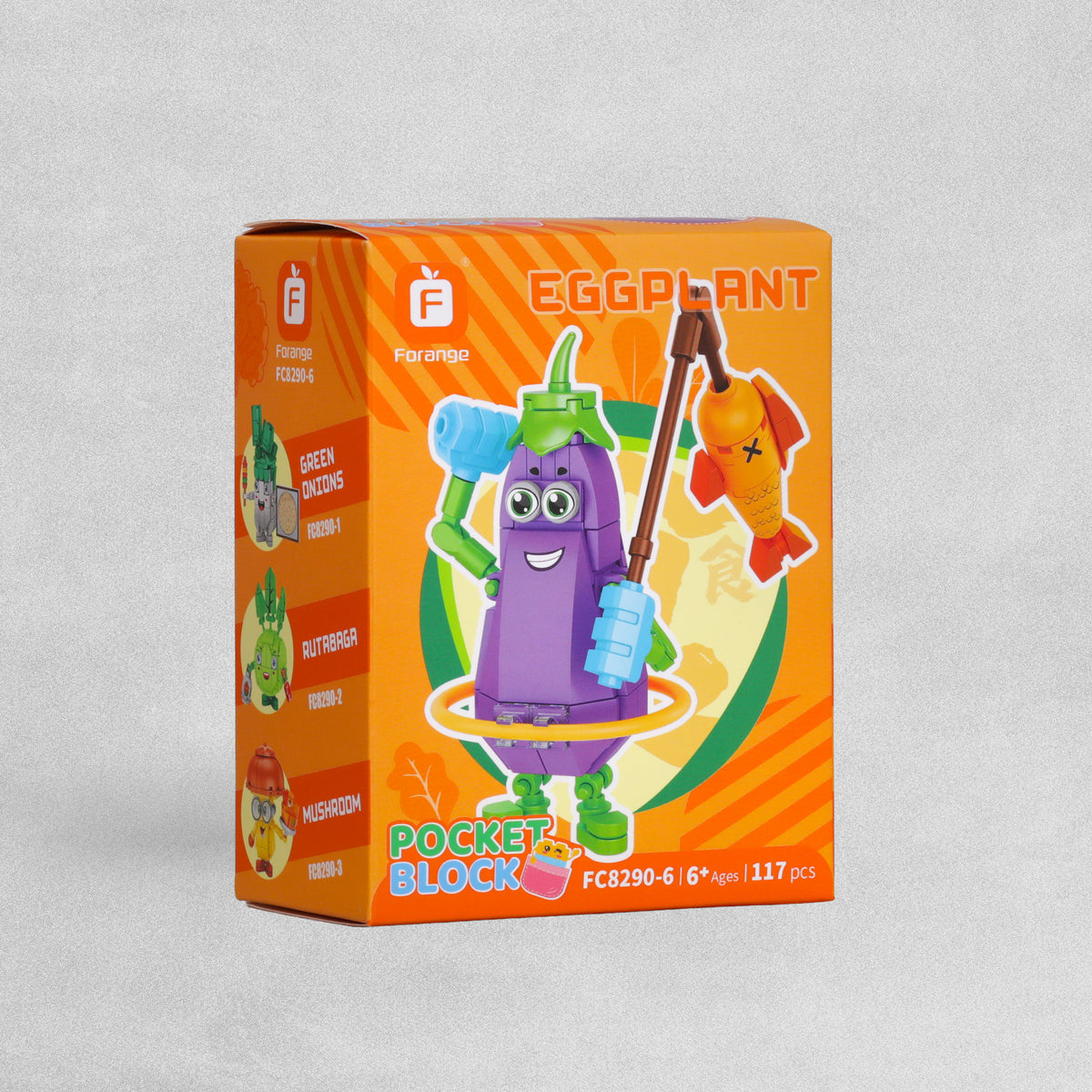 Pocket Block Vegetables 113pc - Assorted Designs