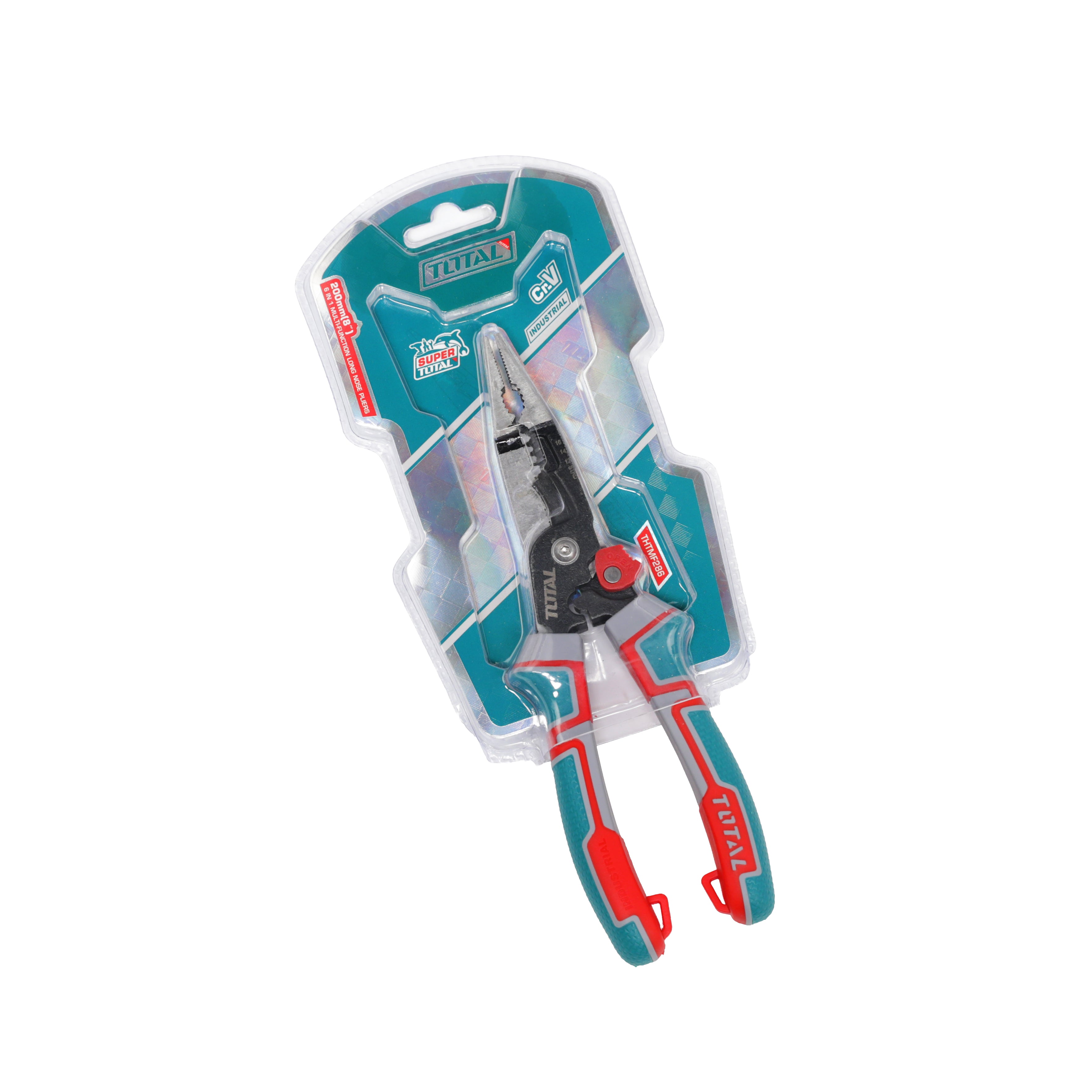 Total 6-In-1 Multi Function Long Nose Pliers - 200mm - THTMF286
