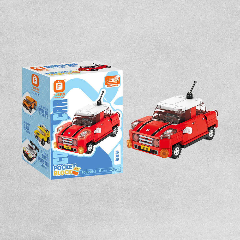 Pocket Block Vehicle 113pc - Assorted Designs
