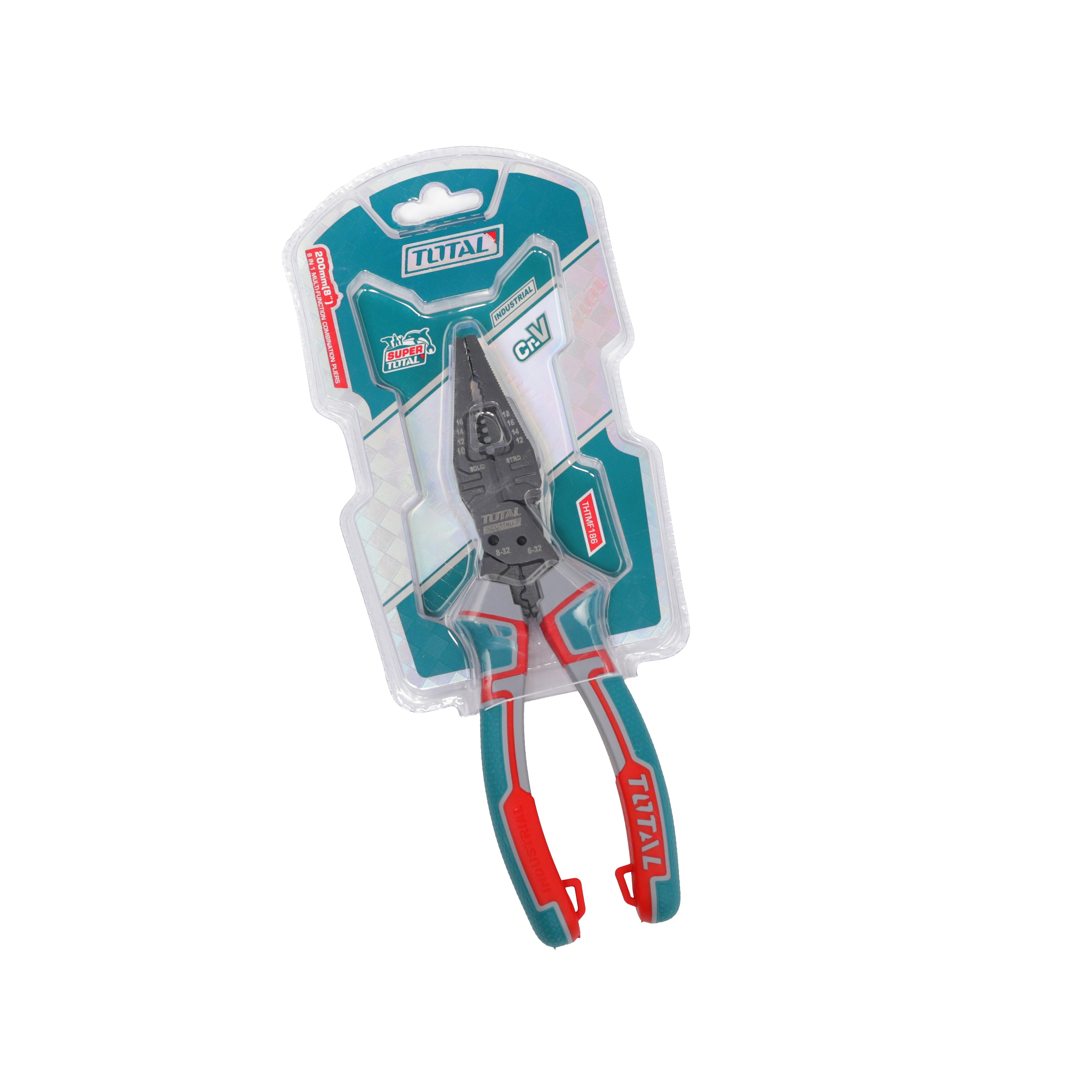 Total 8-In-1 Multi Function Combination Pliers - 200mm - THTMF186