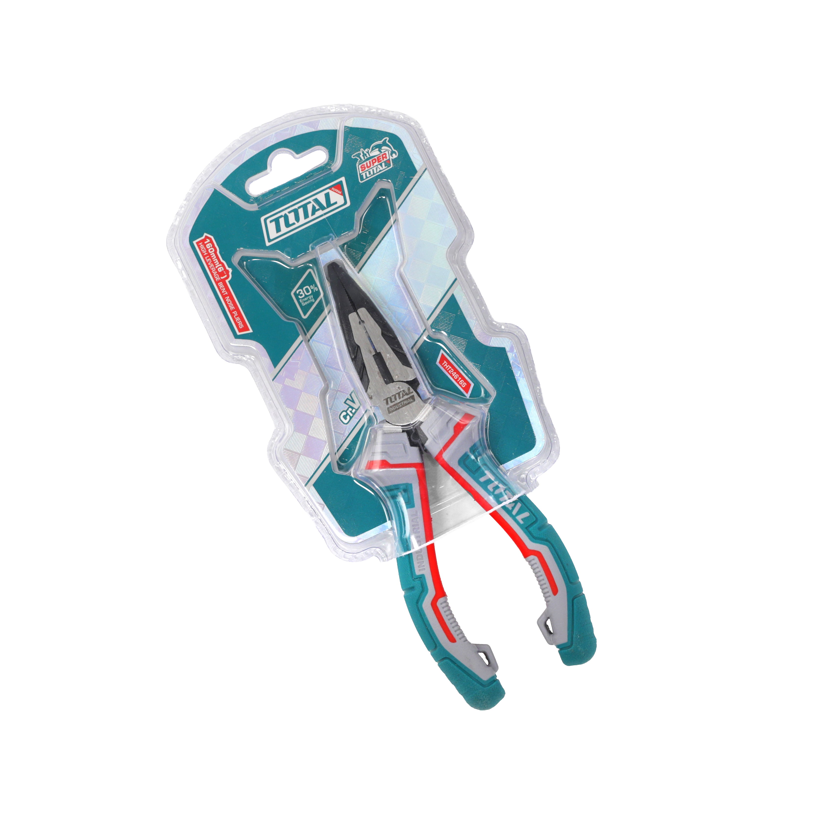 Total High Leverage Bent Nose Pliers - 160mm - THT24616S