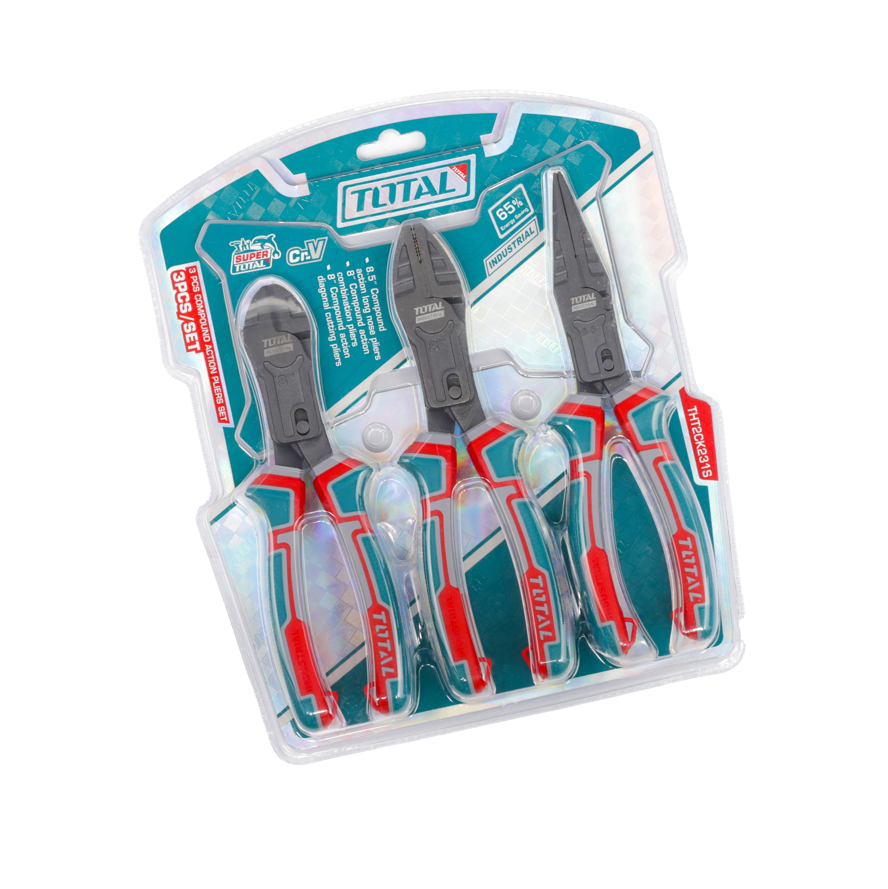 Total Compound Action Pliers Set - 3pcs - THT2CK231S