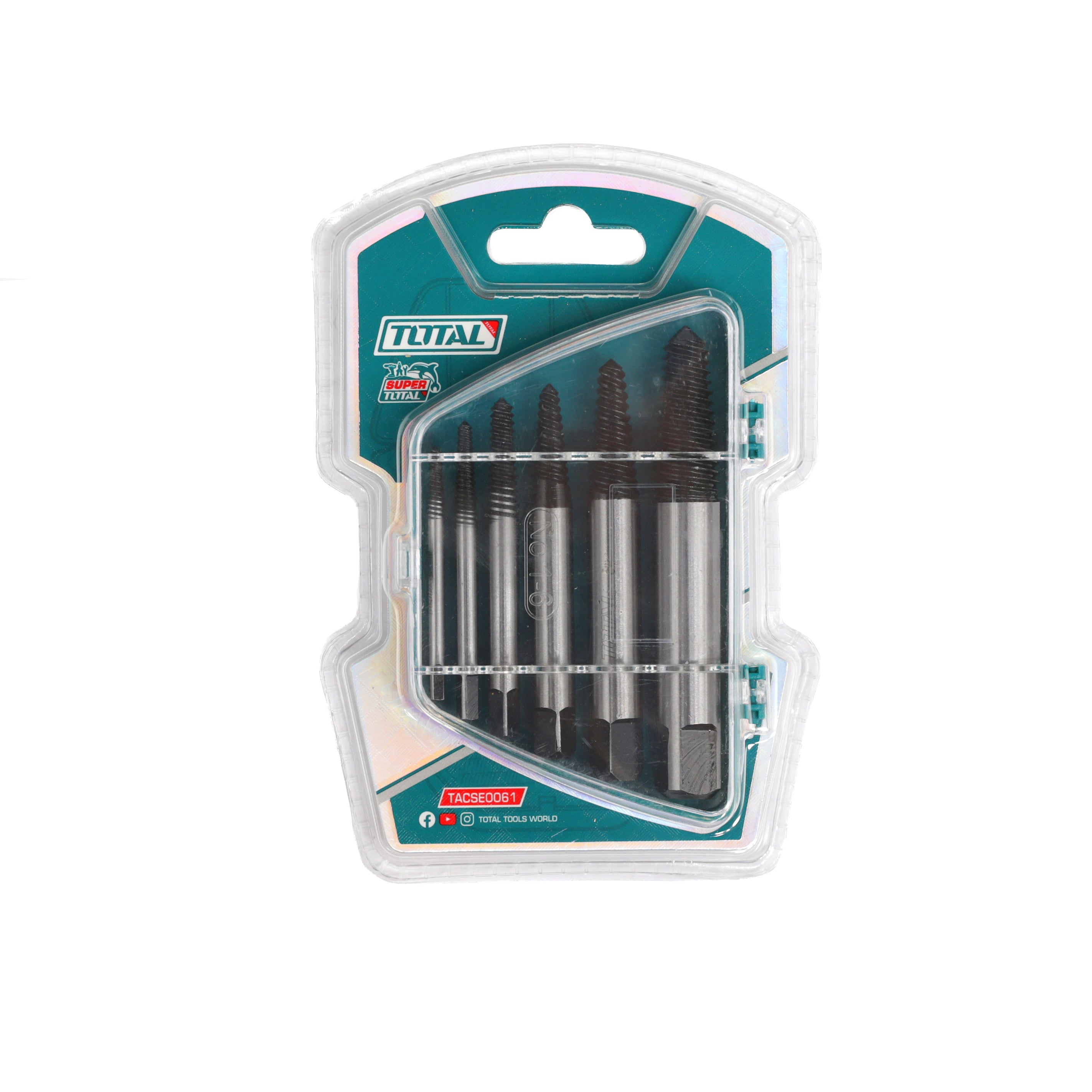 Total Screw Extractor Set - 6pcs - TACSE0061