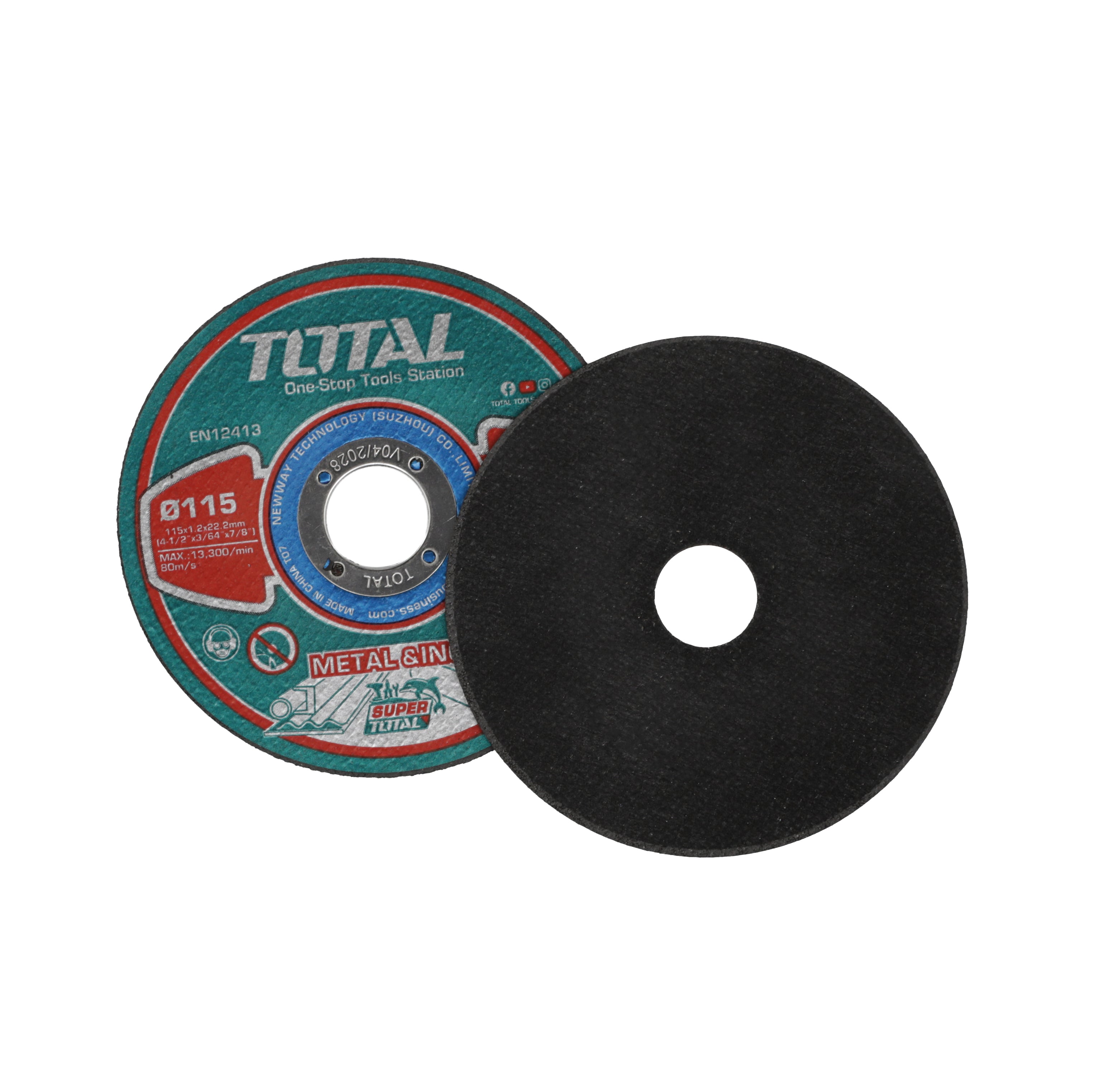 Total Abrasive Metal Cutting Disc Set - 10pcs - TAC2211155
