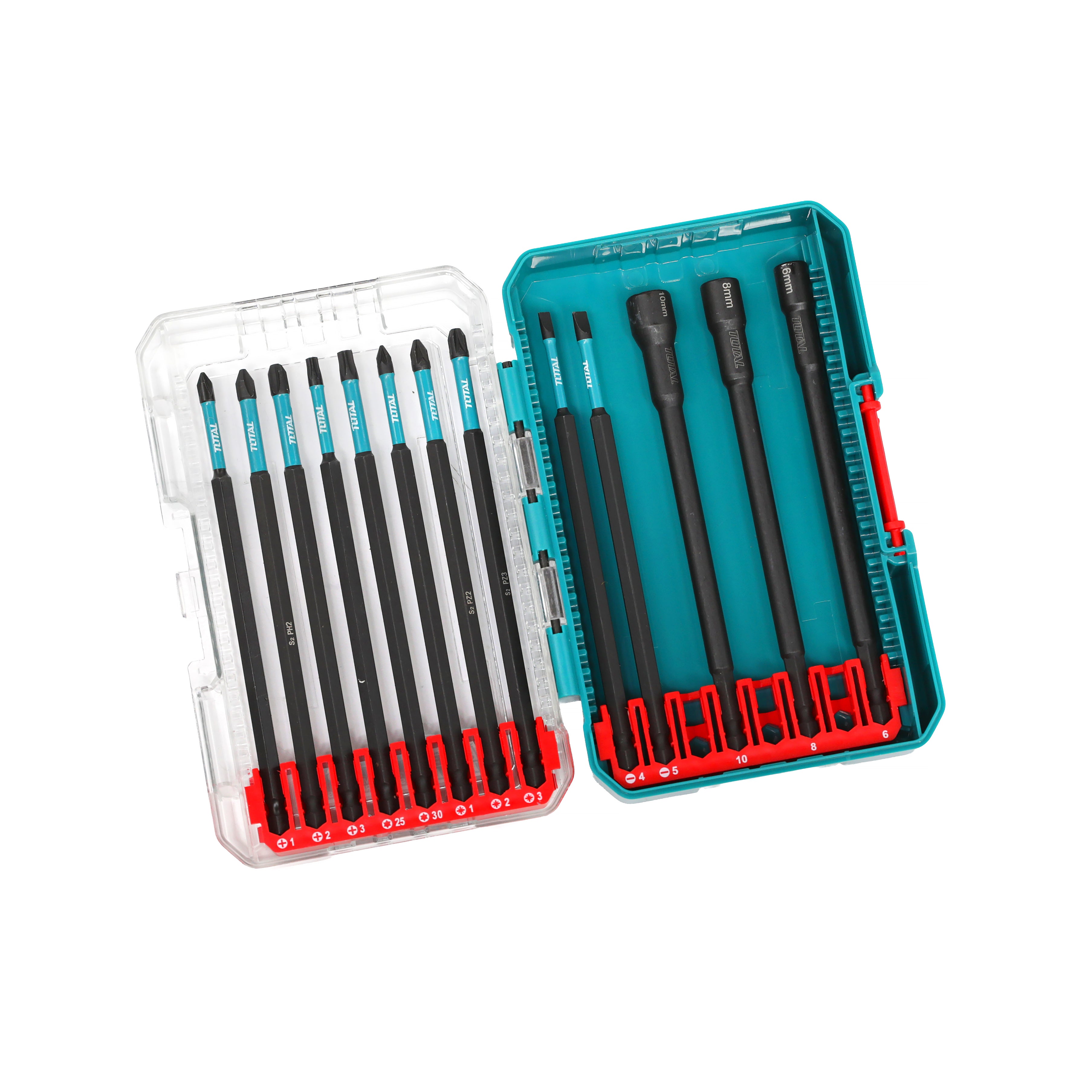 Total Impact Screwdriver Bits Set - 13pcs - TACSDL01306