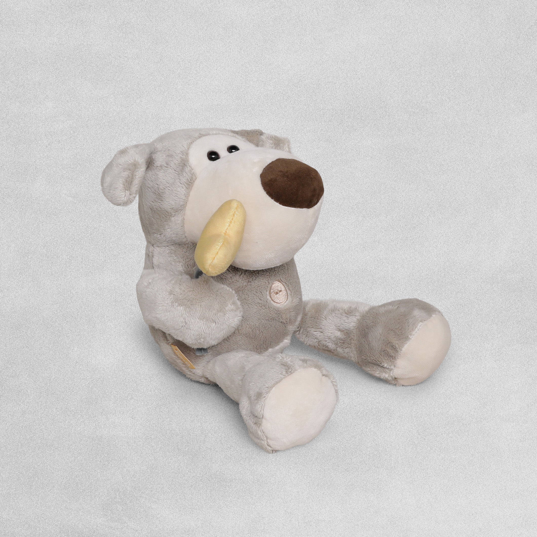 Boofle Medium 8" " Hello my name is Boofle , Can I come home with you " Plush Dog