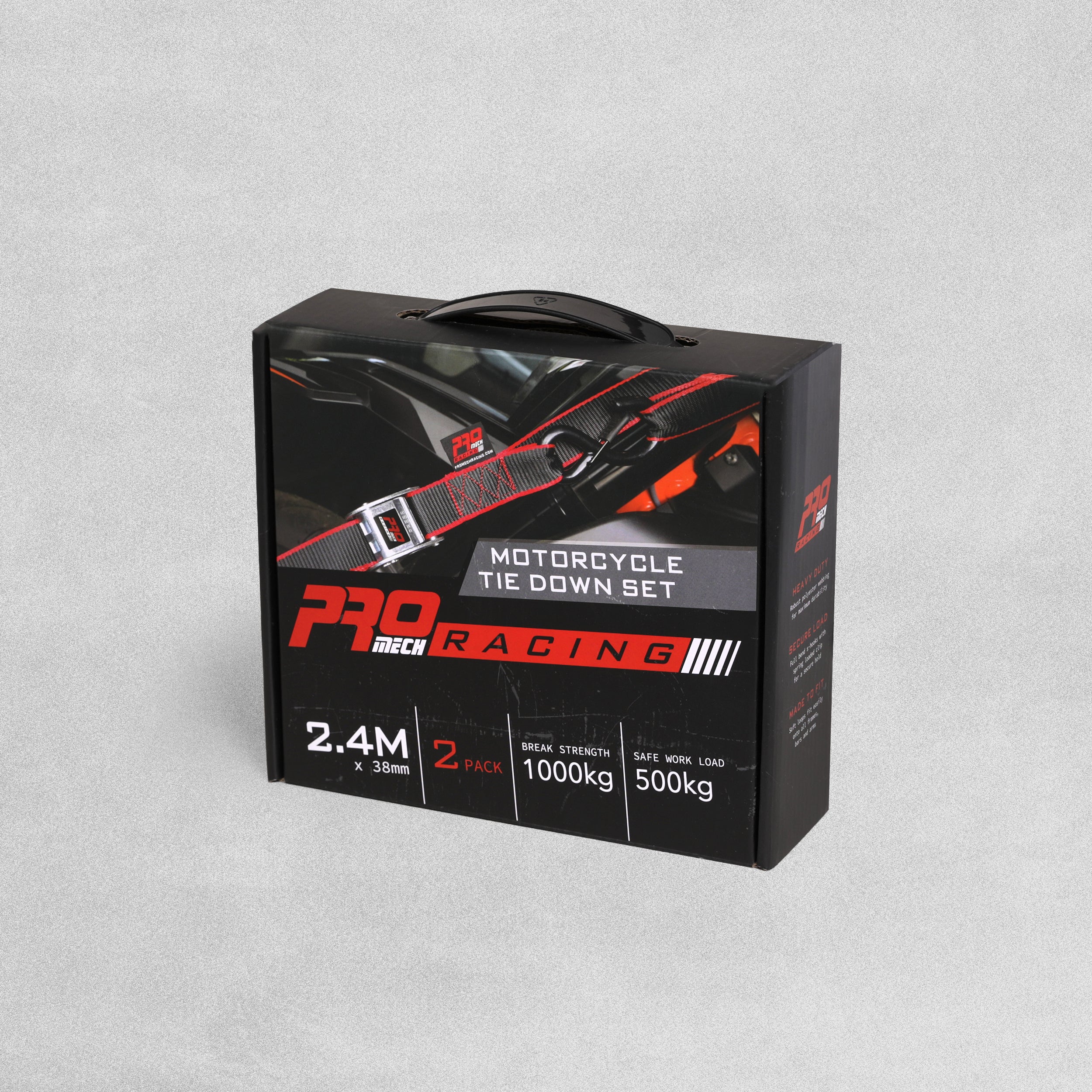 ProMech Motorcycle Tie Down Set - 2pcs