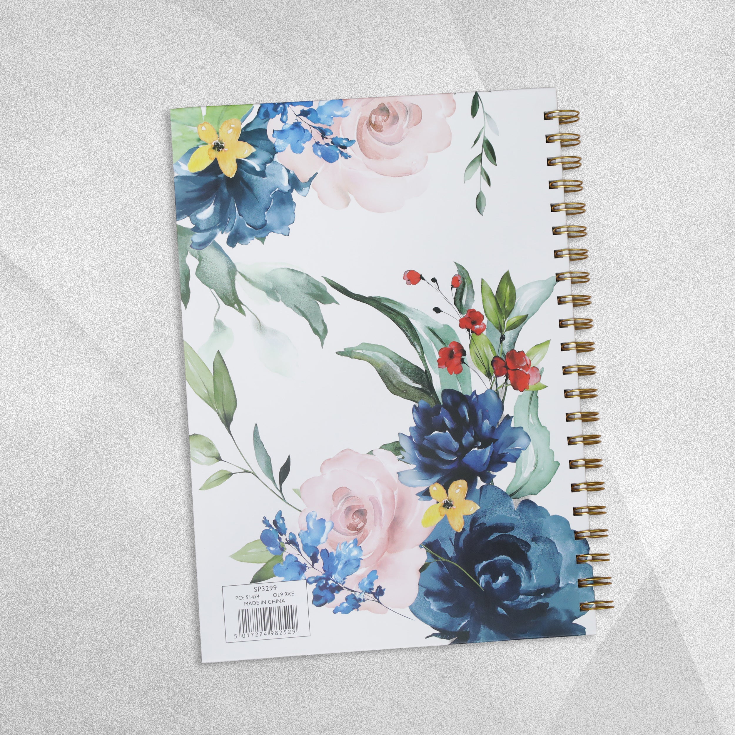 Sophia Floral A4 Spiral Bound Note Book