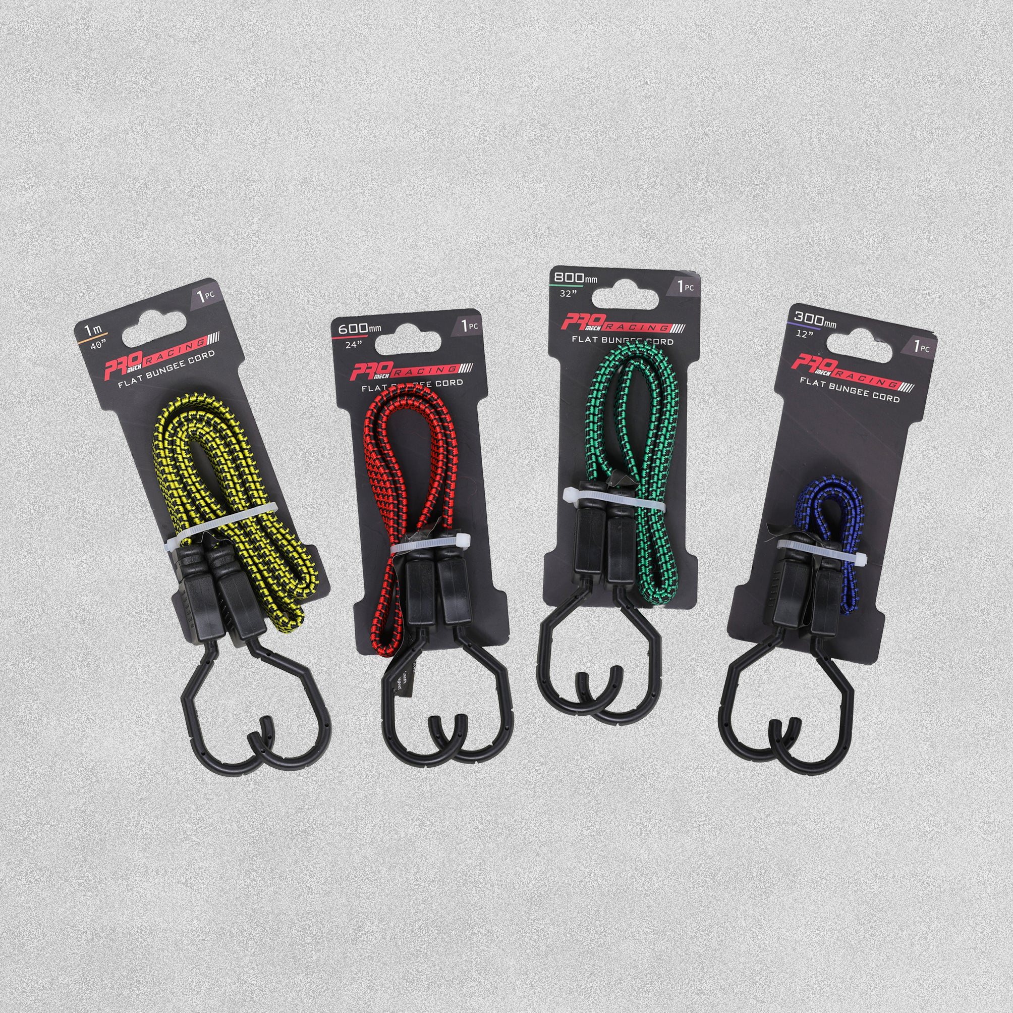 Pro Mech Racing Flat Bungee Cord - Various Lengths Available