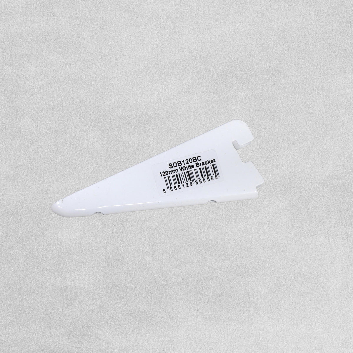 Twin Slot Standard Duty White Shelving Bracket 120mm & 220mm