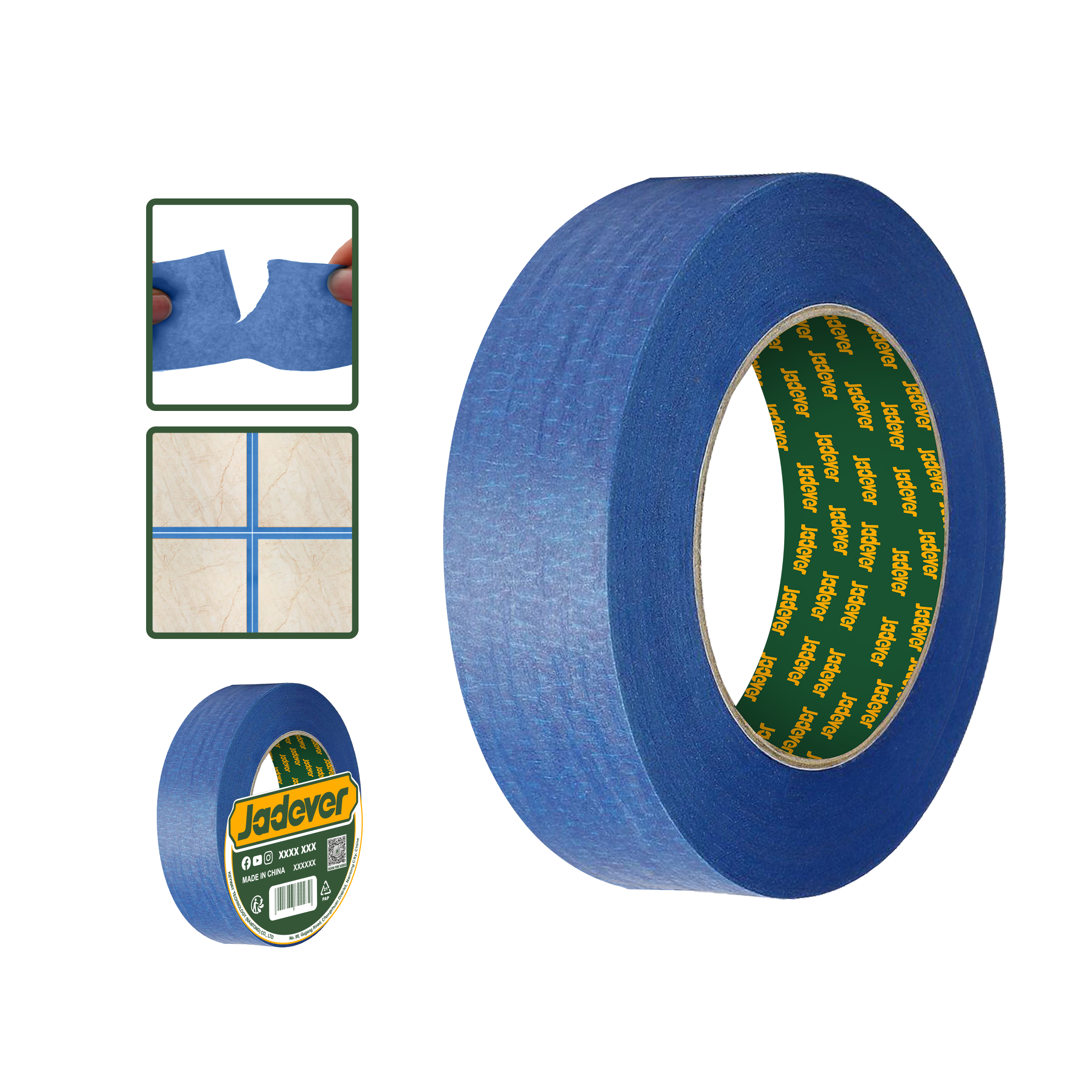 Jadever Masking Tape - Various Sizes Available