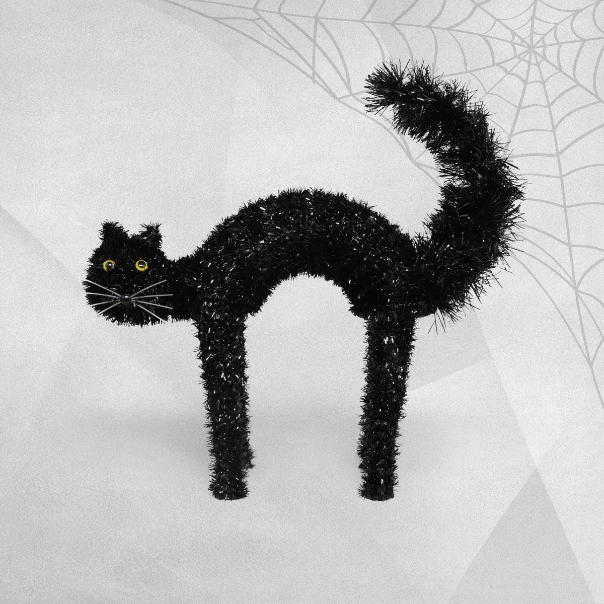 Halloween Scaredy-Cat Tinsel Decoration