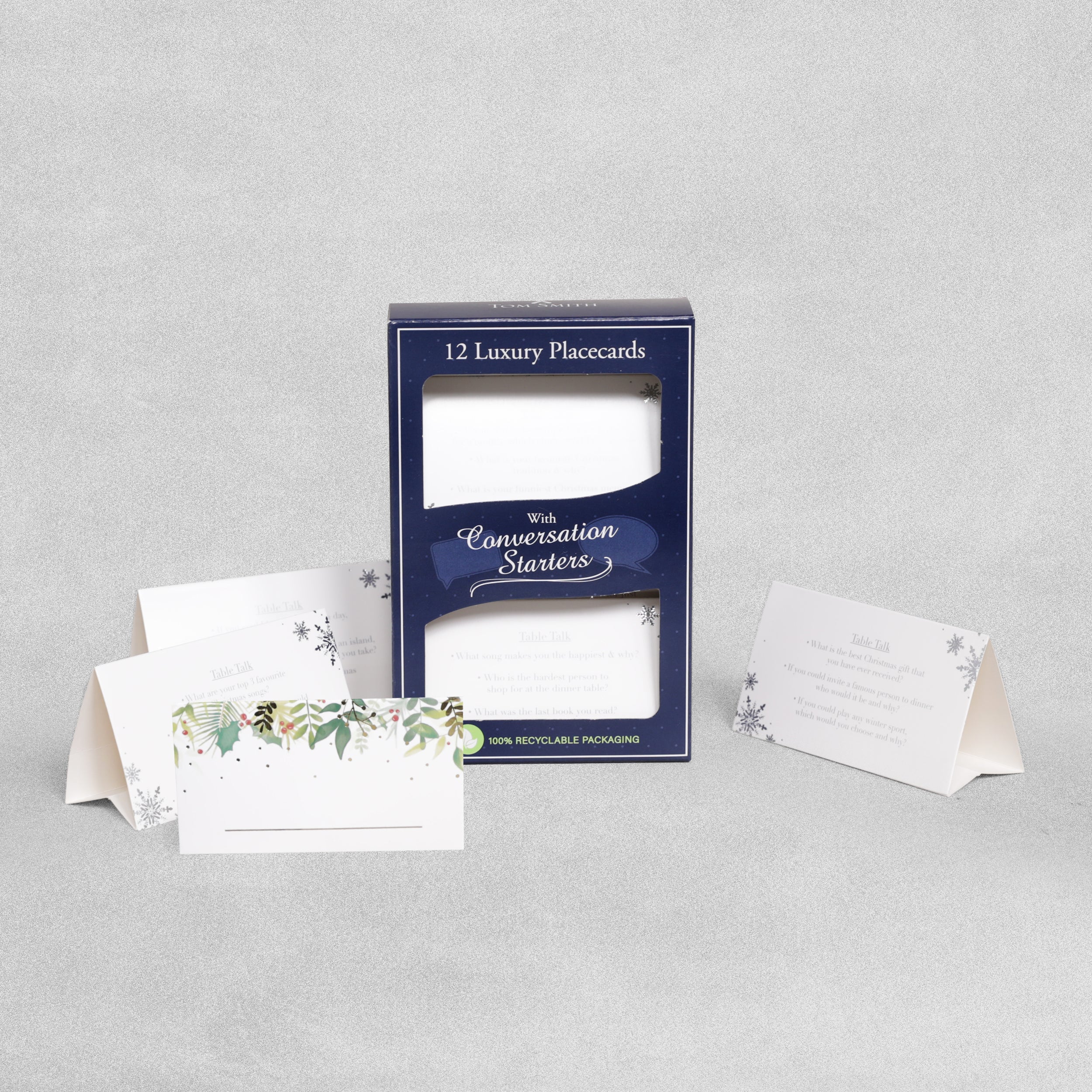 Luxury Place Cards with Conversation Starters