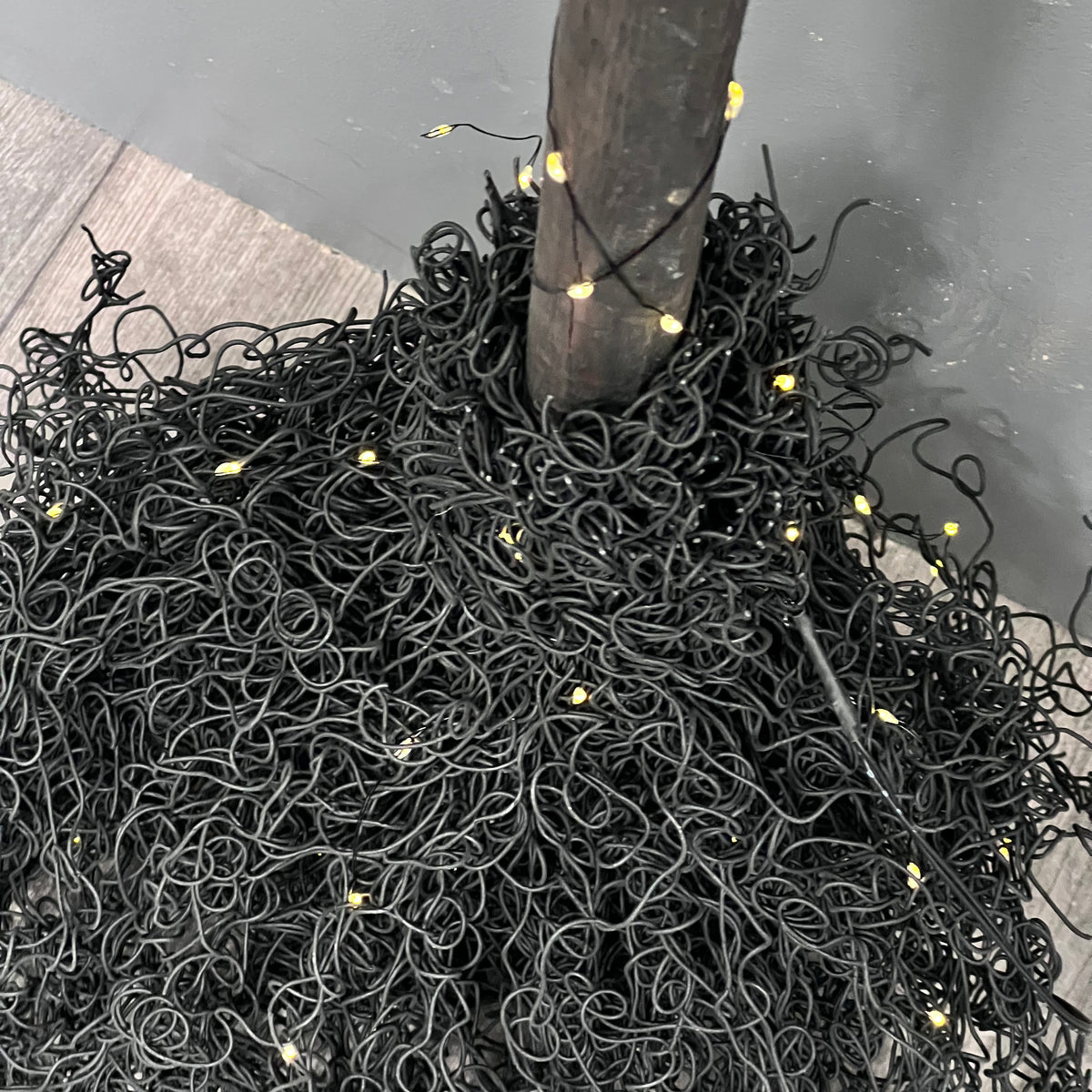 Halloween InLit Wookey Witch Broom with Lights