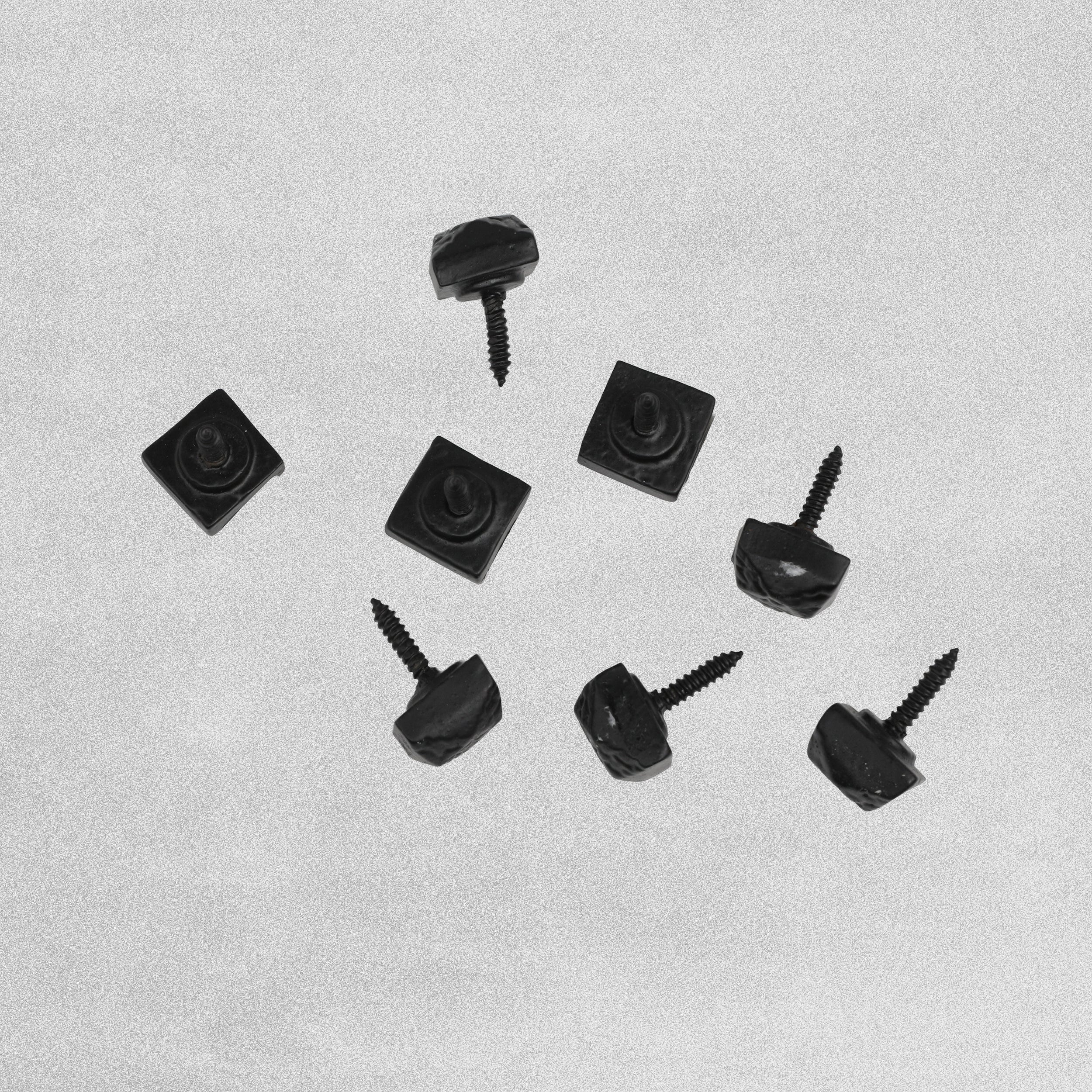 Decorative Black Door Studs - 8pcs