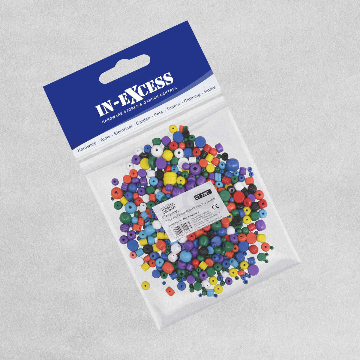 Creation Station Bumper bag of Beads Assorted 460g & 125g