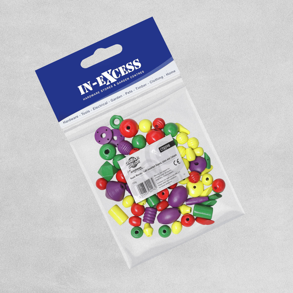 Creation Station Bumper bag of Beads Assorted 460g & 125g