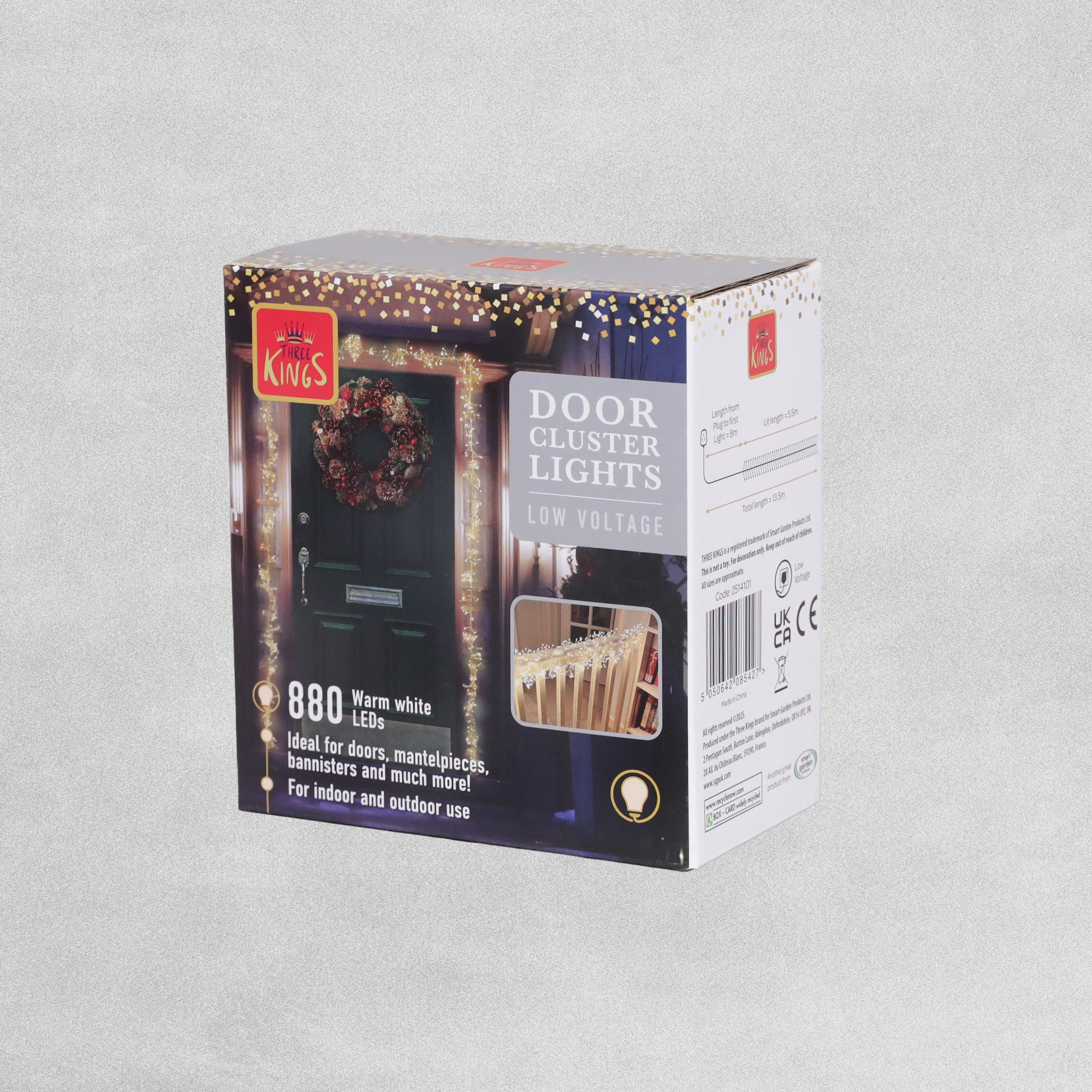 Three Kings 880 LED Door Cluster Lights - Warm White