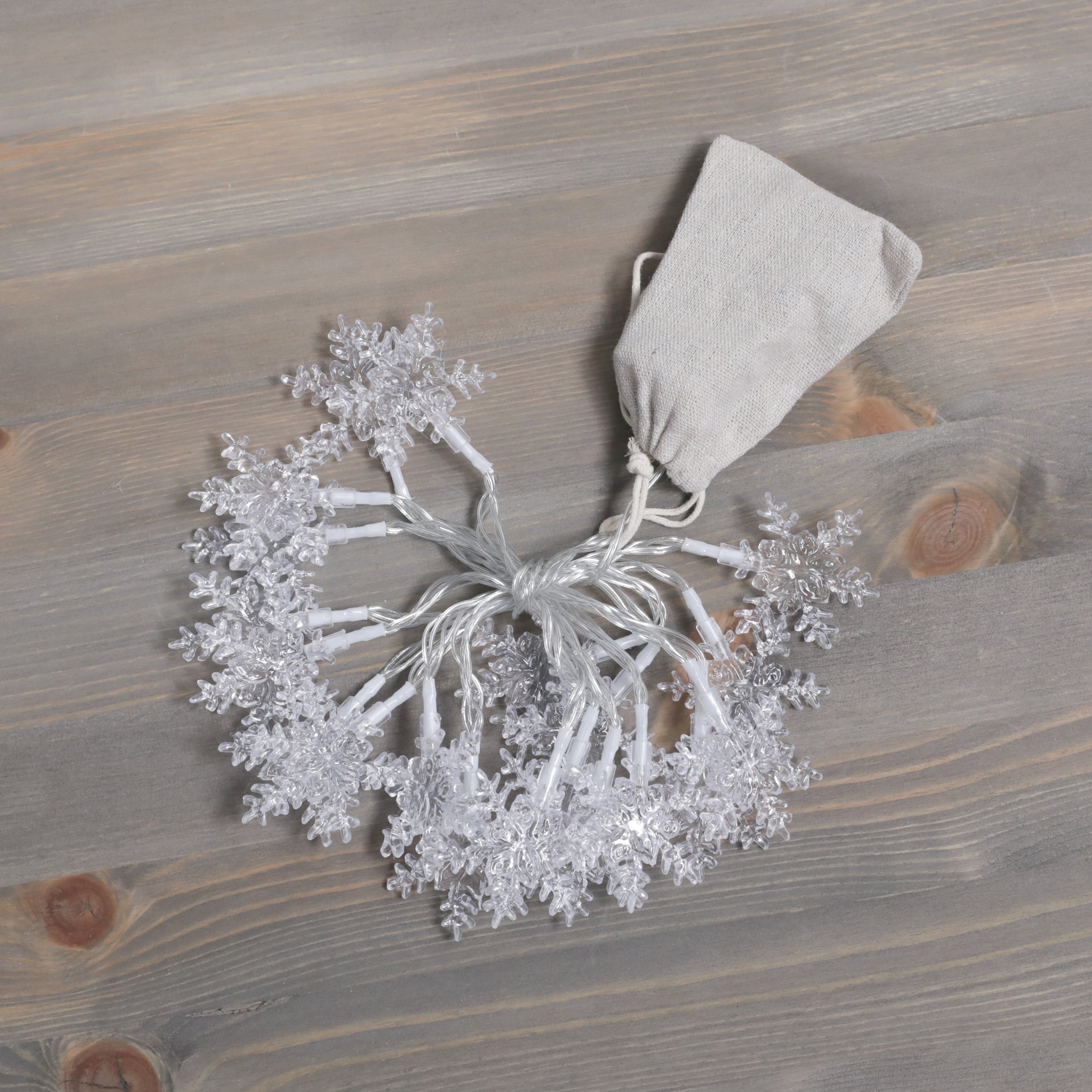 Three Kings Snoflake String Lights - 20 Lights