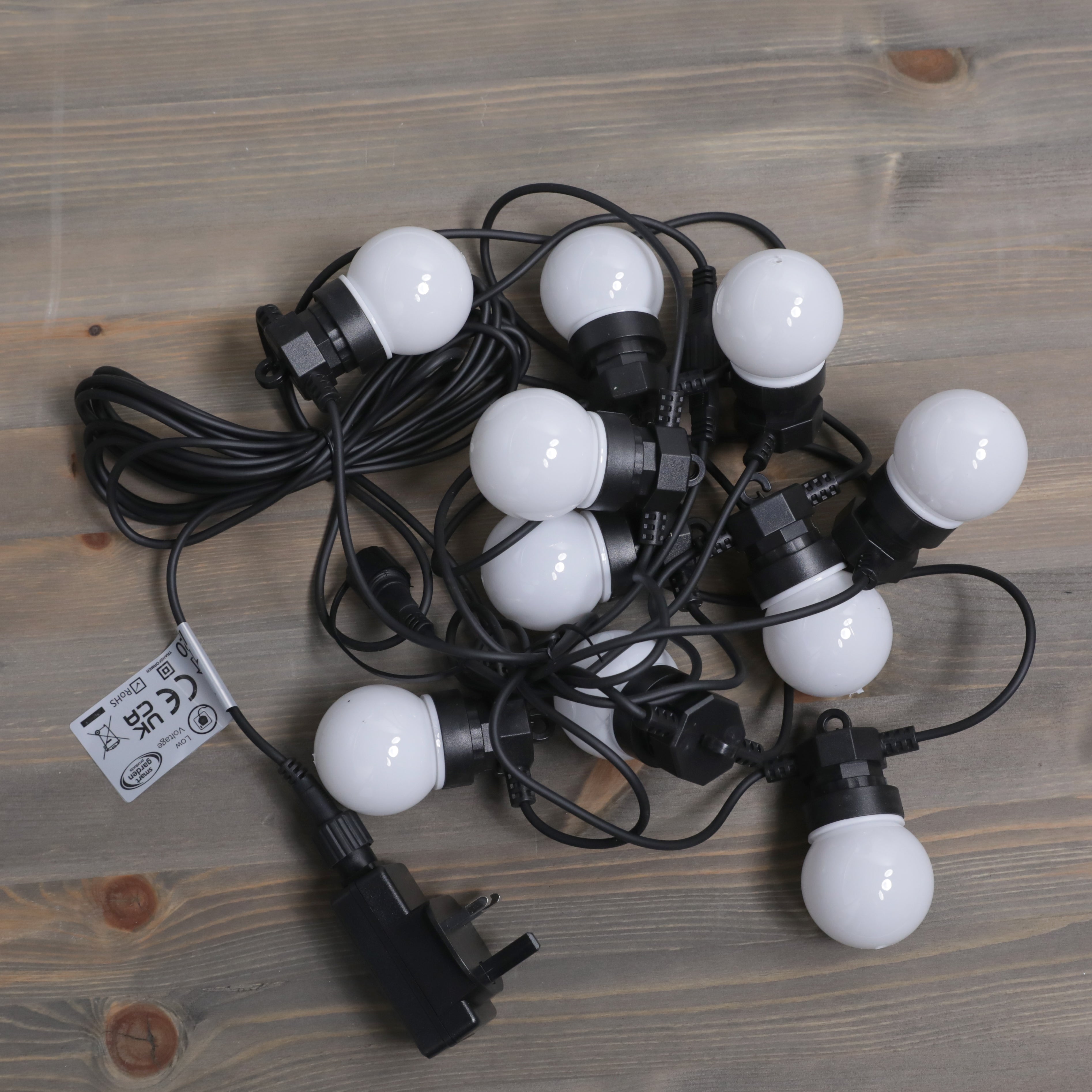 10 Indoor & Outdoor Festoon Party Lights - Warm White LEDs