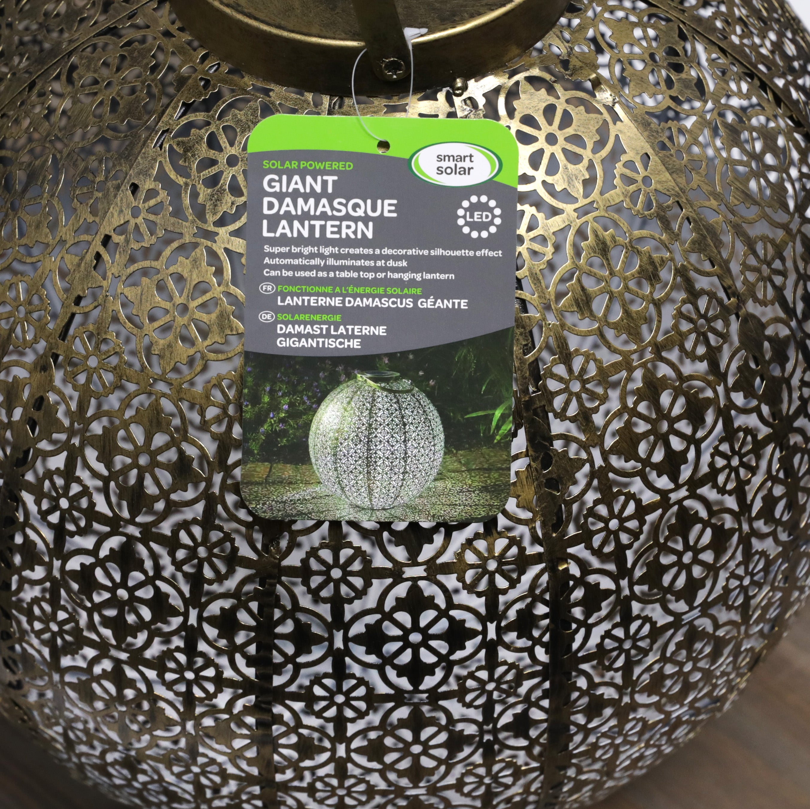 Smart Garden Giant Damasque Solar Lantern