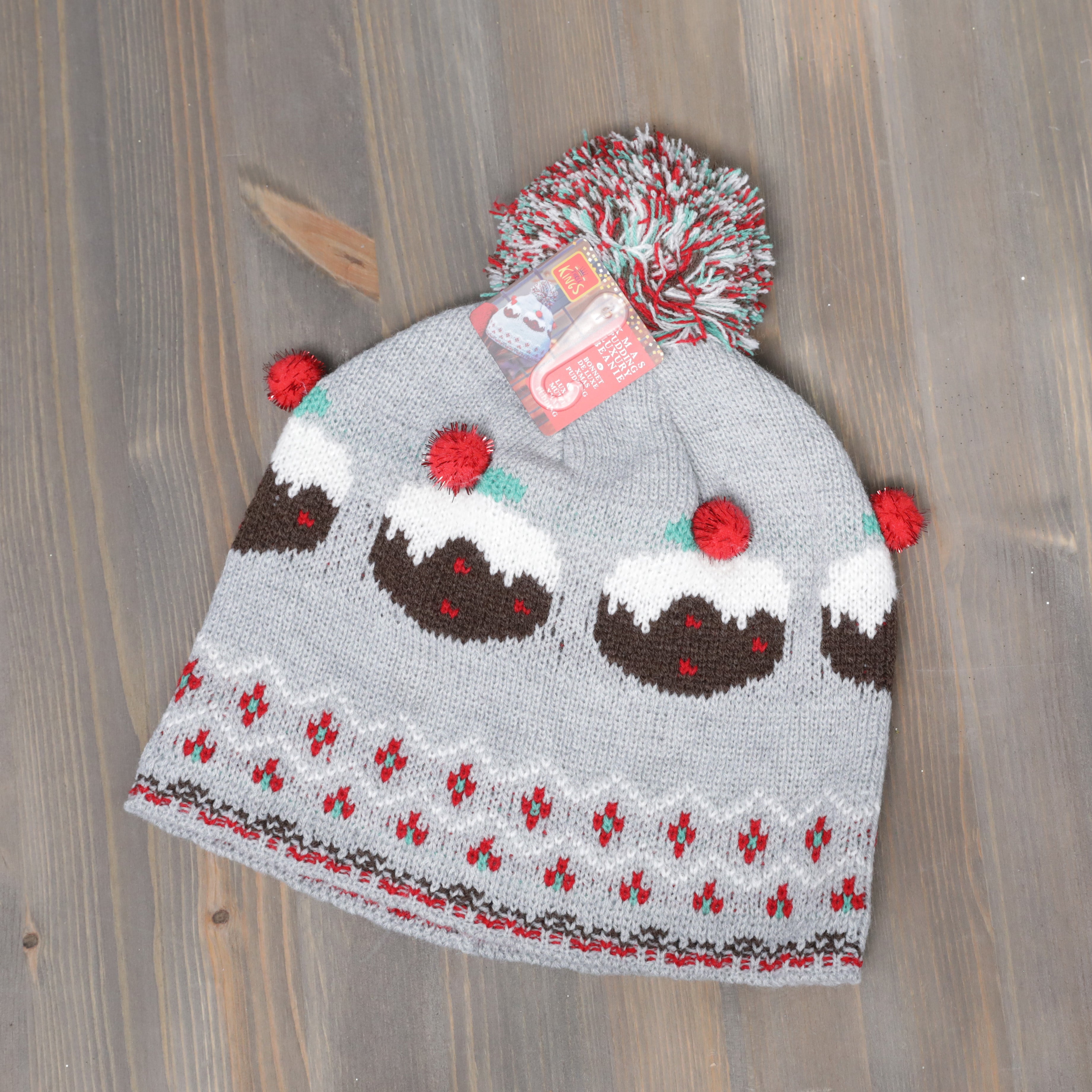 Three Kings Luxury Beanie - Christmas Pudding