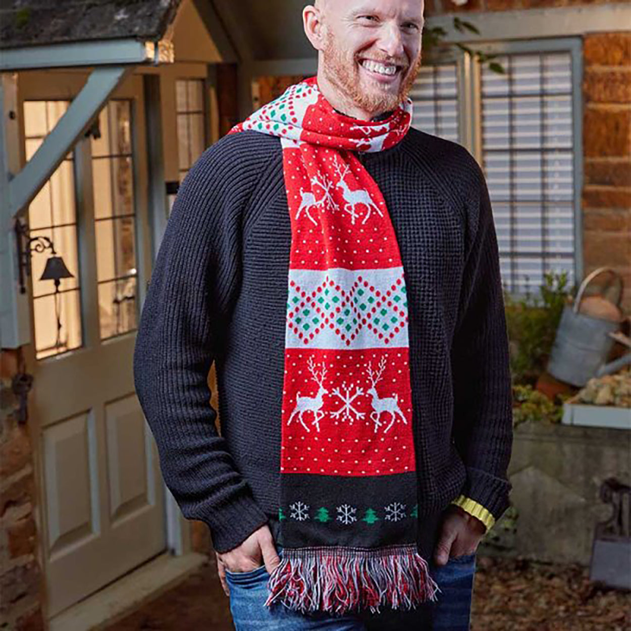 Three Kings Luxury Scarf - Reindeer