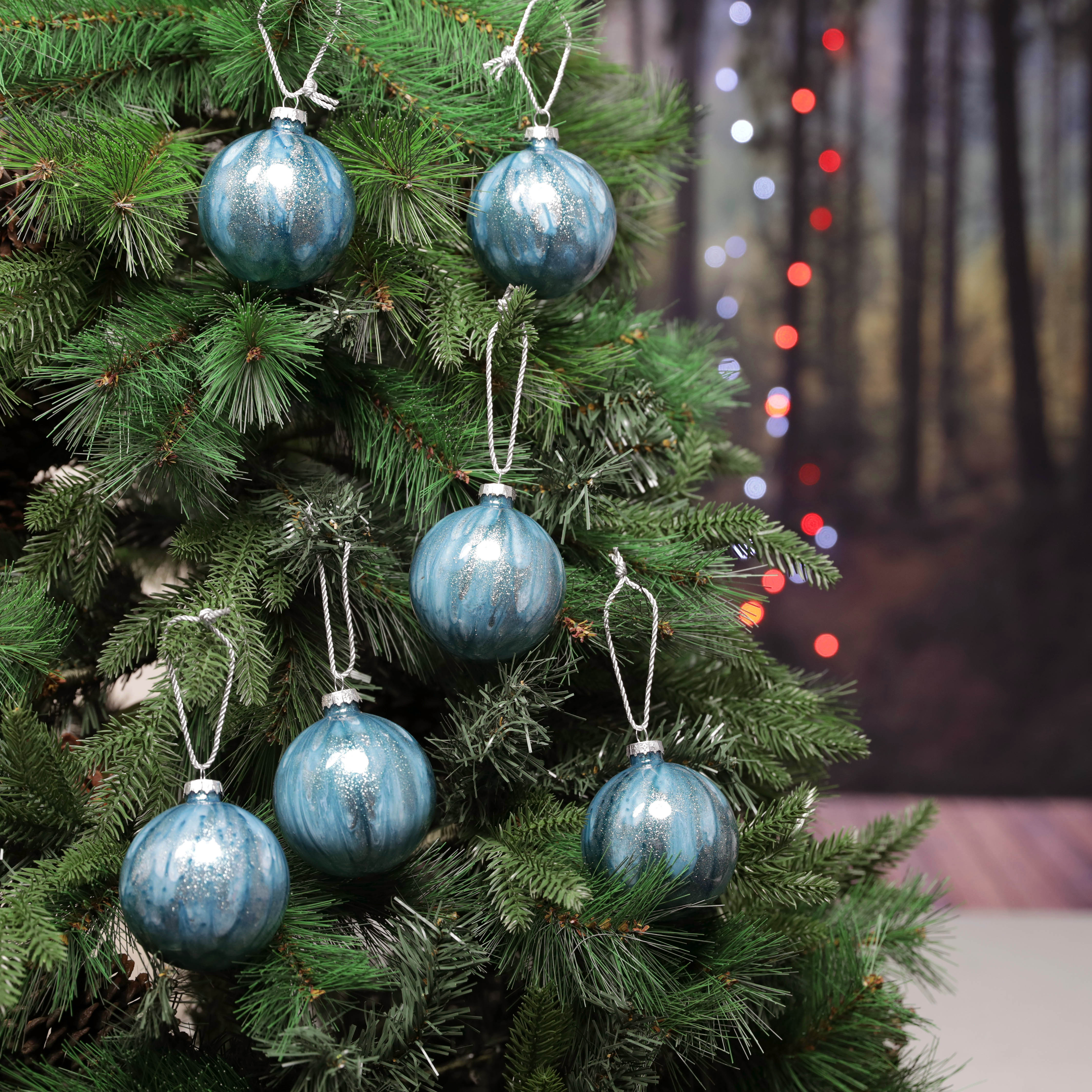 Ceramic Marble Bauble 1pc