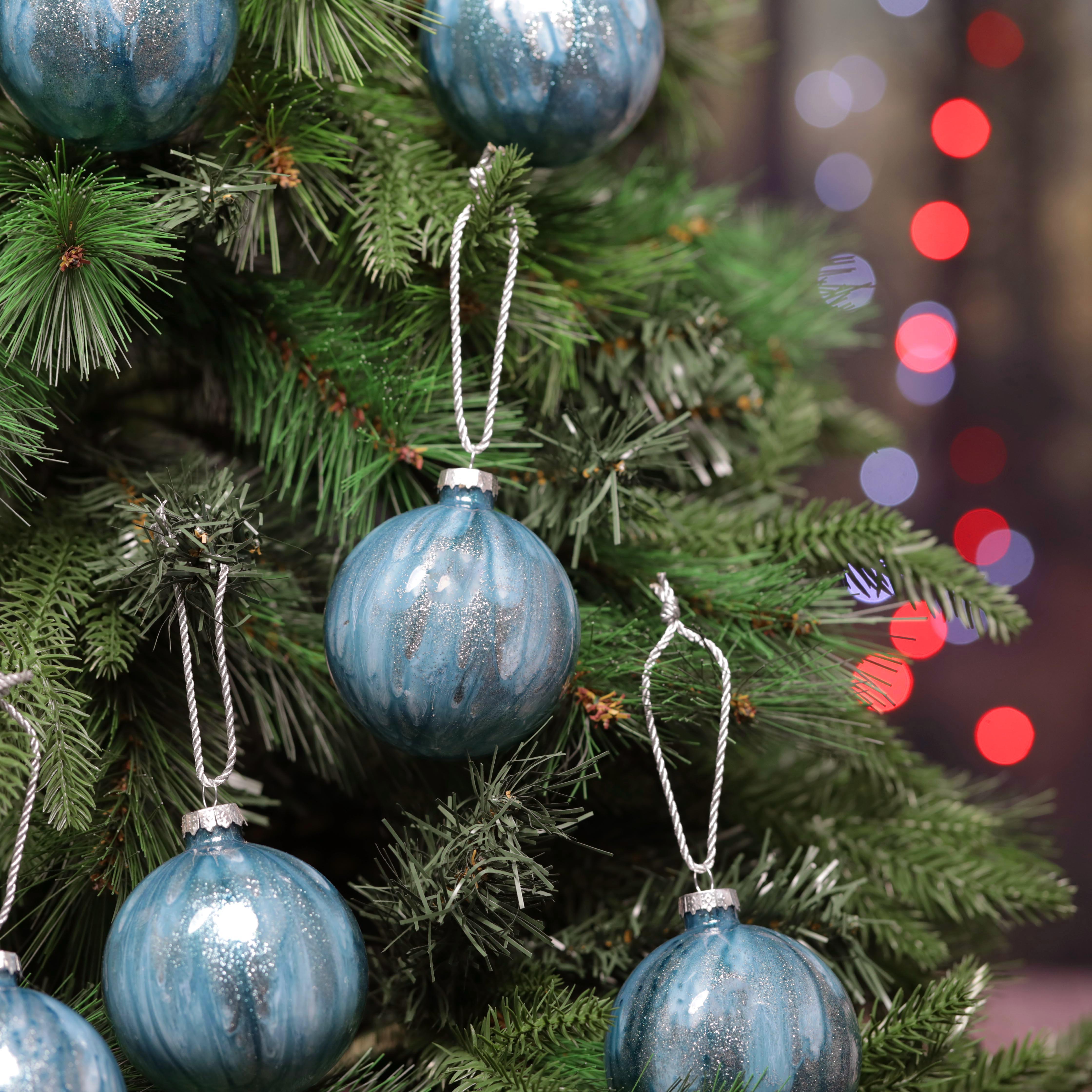 Ceramic Marble Bauble 1pc