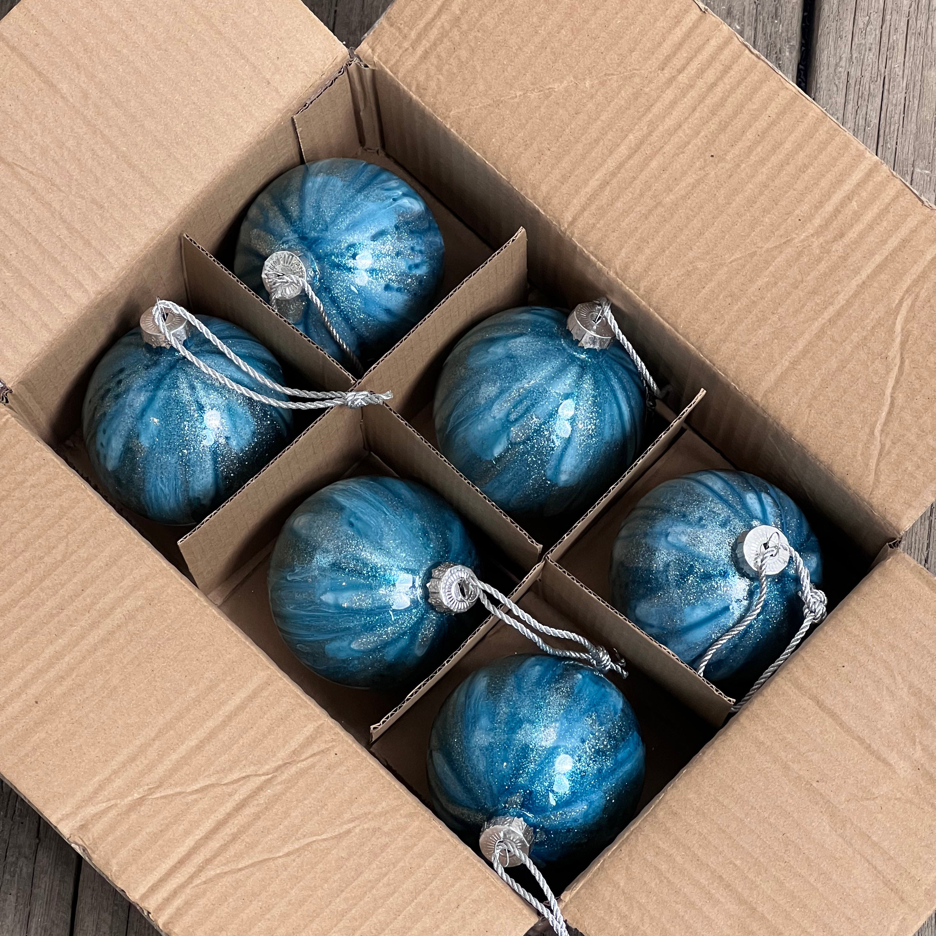 Ceramic Marble Bauble 1pc